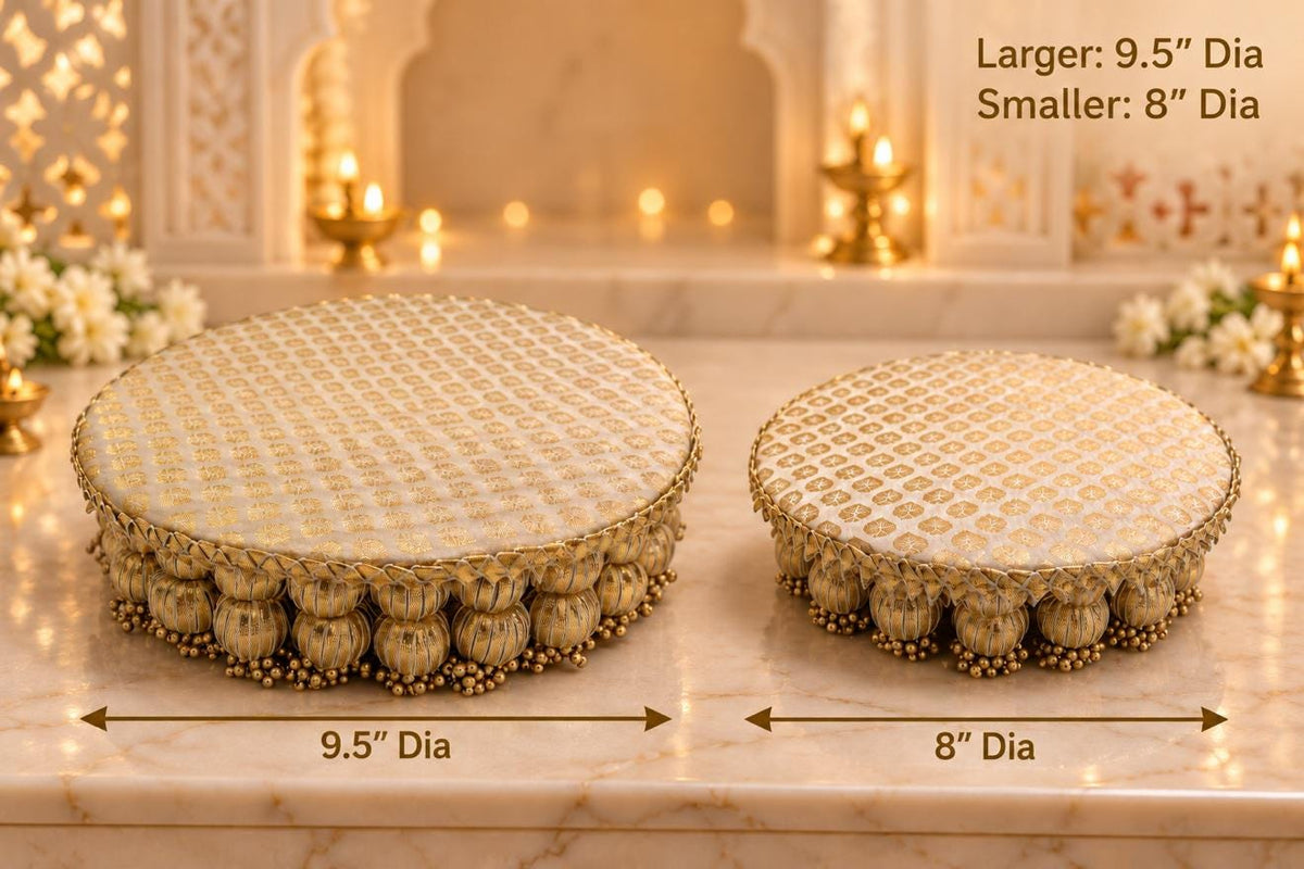 Chowki Round 8" Dia - White