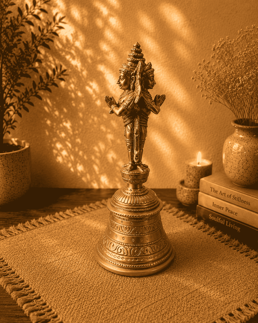 Brass Garuda Bell 8 Inch Temple Bell 1