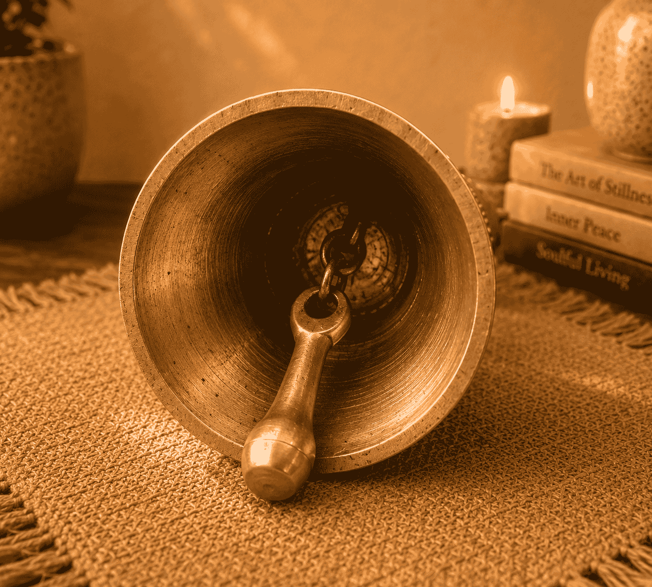 Brass Garuda Bell 8 Inch Temple Bell 3