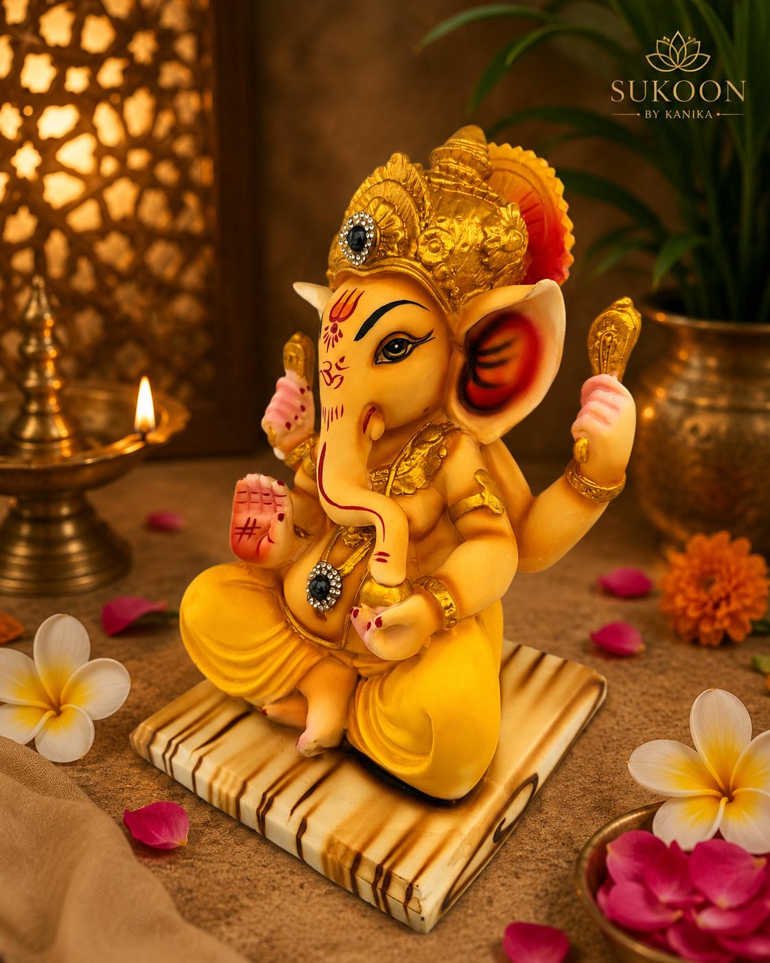 Resin Ganesha 10 Inch 4