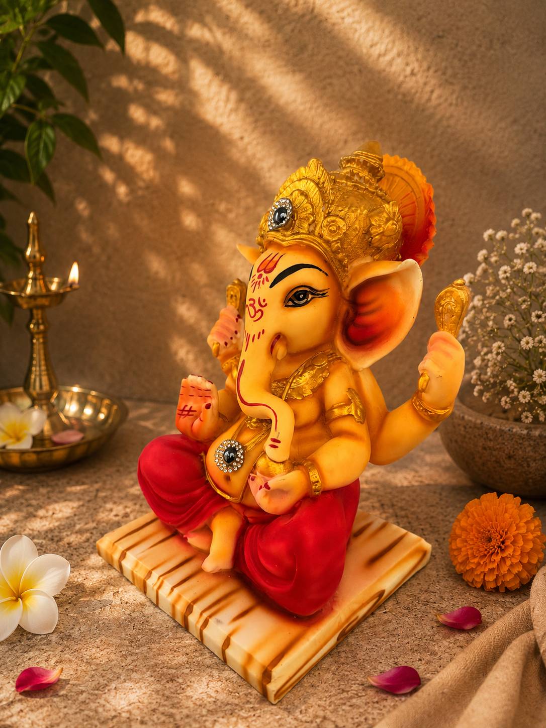 Resin Ganesha 10 Inch 8