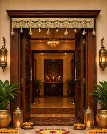 Golden Zari Door Toran 40"