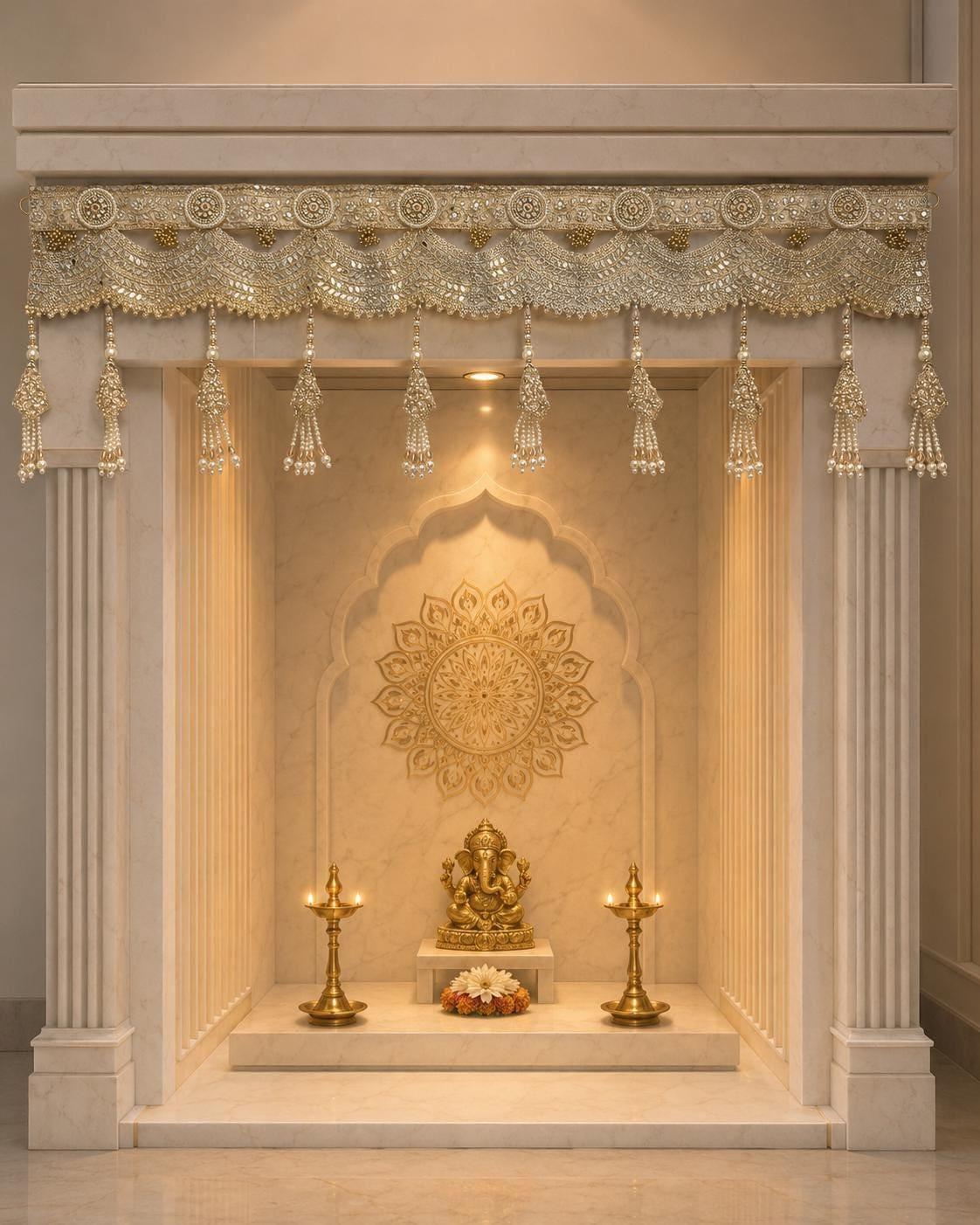 Golden Zari Door Toran 40"