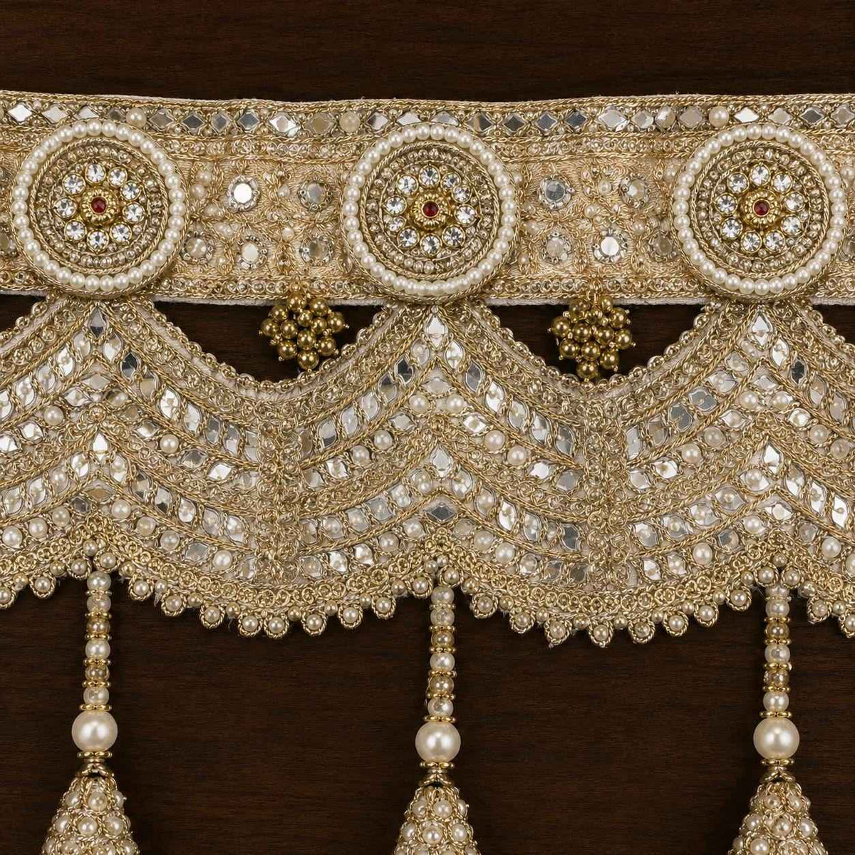 Golden Zari Door Toran 40"