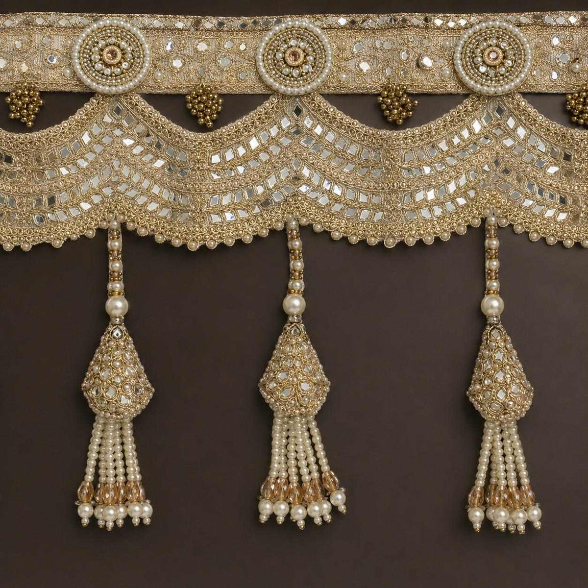 Golden Zari Door Toran 40"