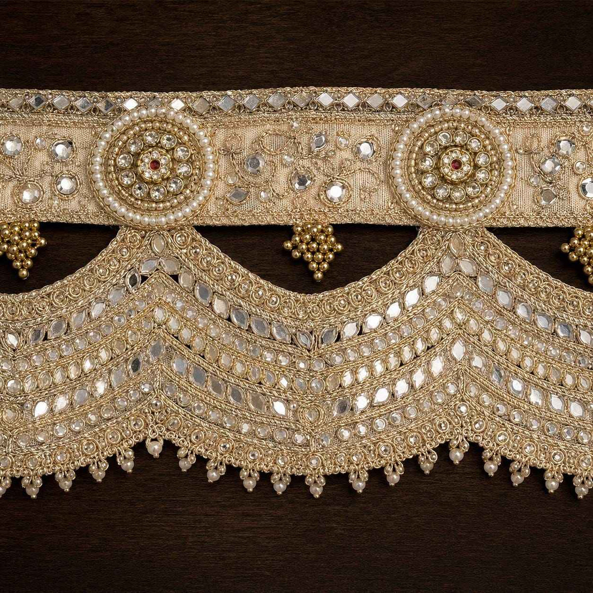 Golden Zari Door Toran 40"