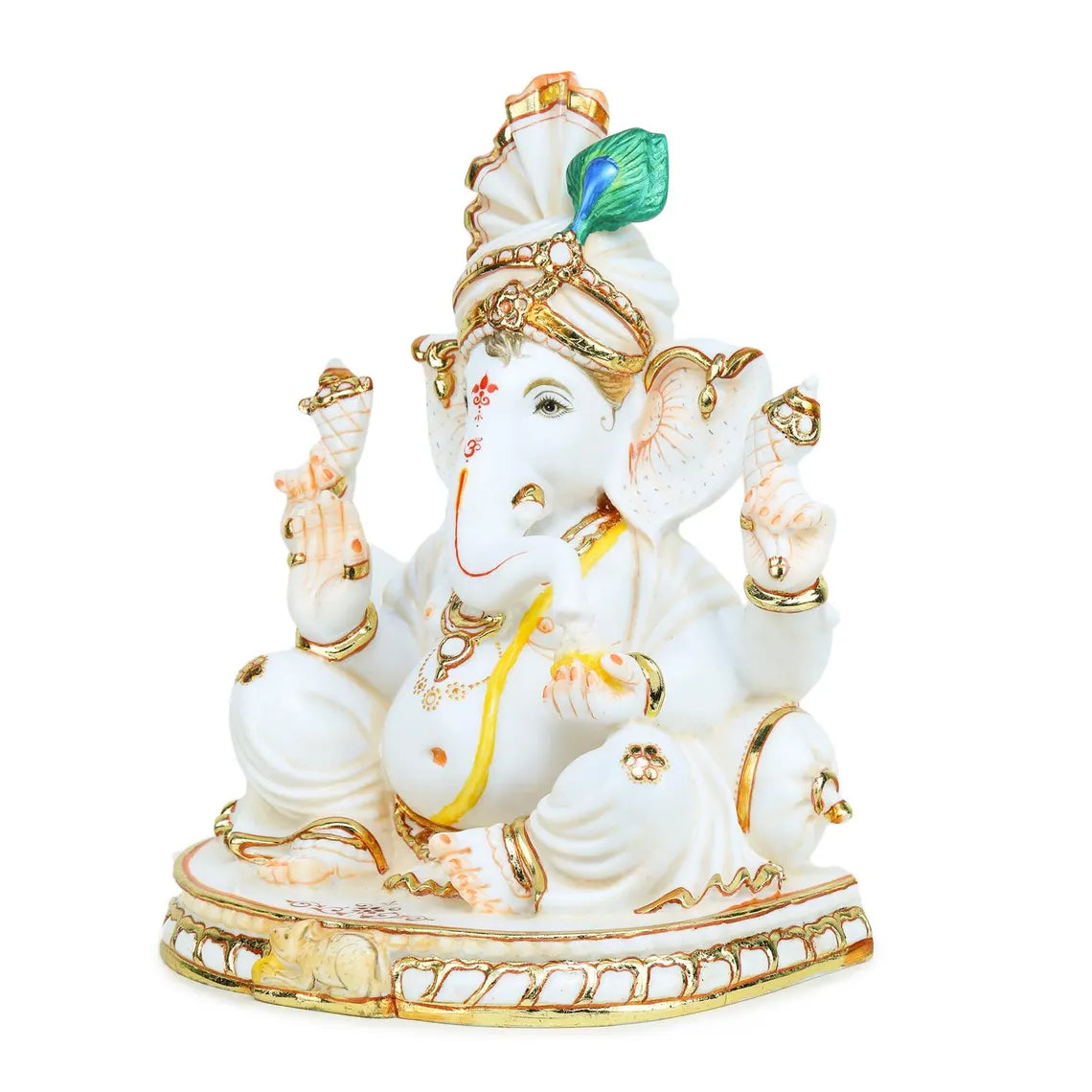 Pure Makrana Cultured Marble Ganesha 15 Inch 10