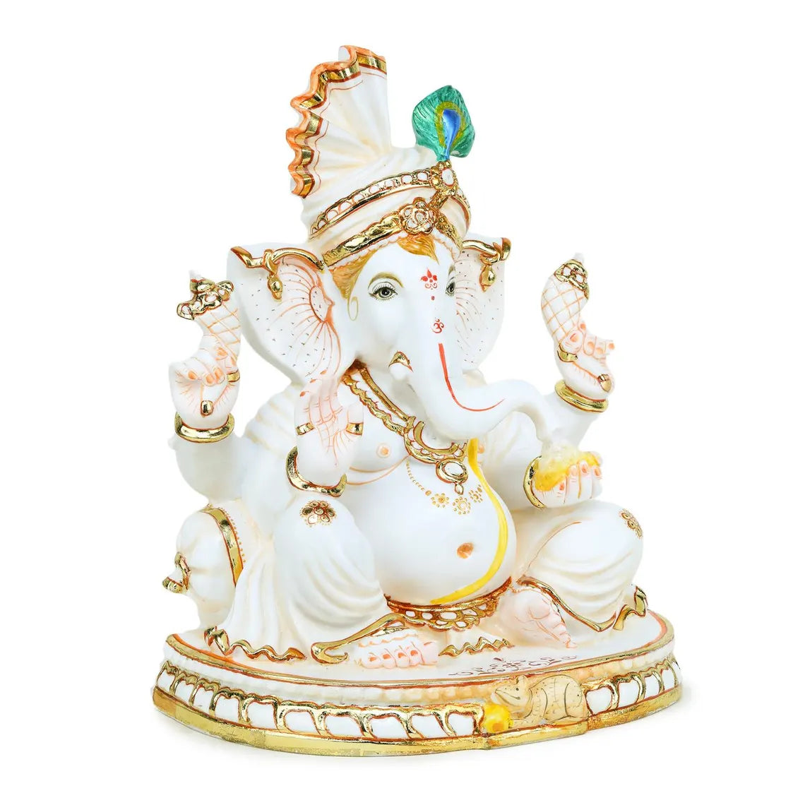 Pure Makrana Cultured Marble Ganesha 15 Inch 9