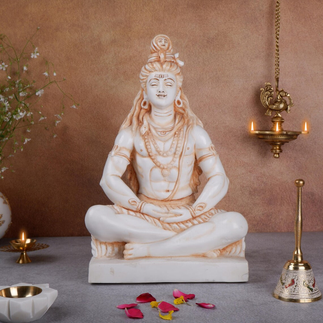 Pure Makrana Cultured Marble Shiva 14 Inch 1