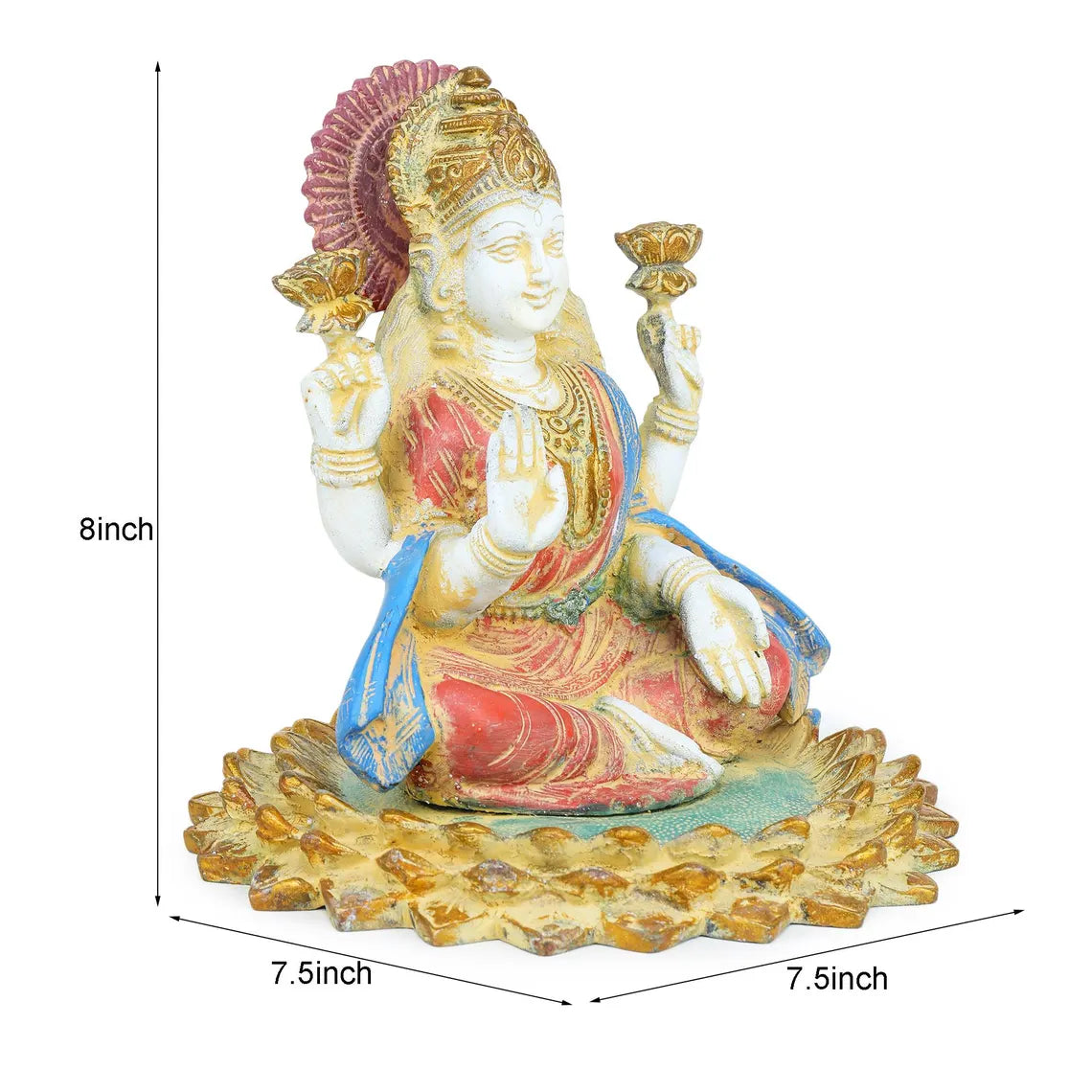 Brass Lakshmi 8 Inch 2