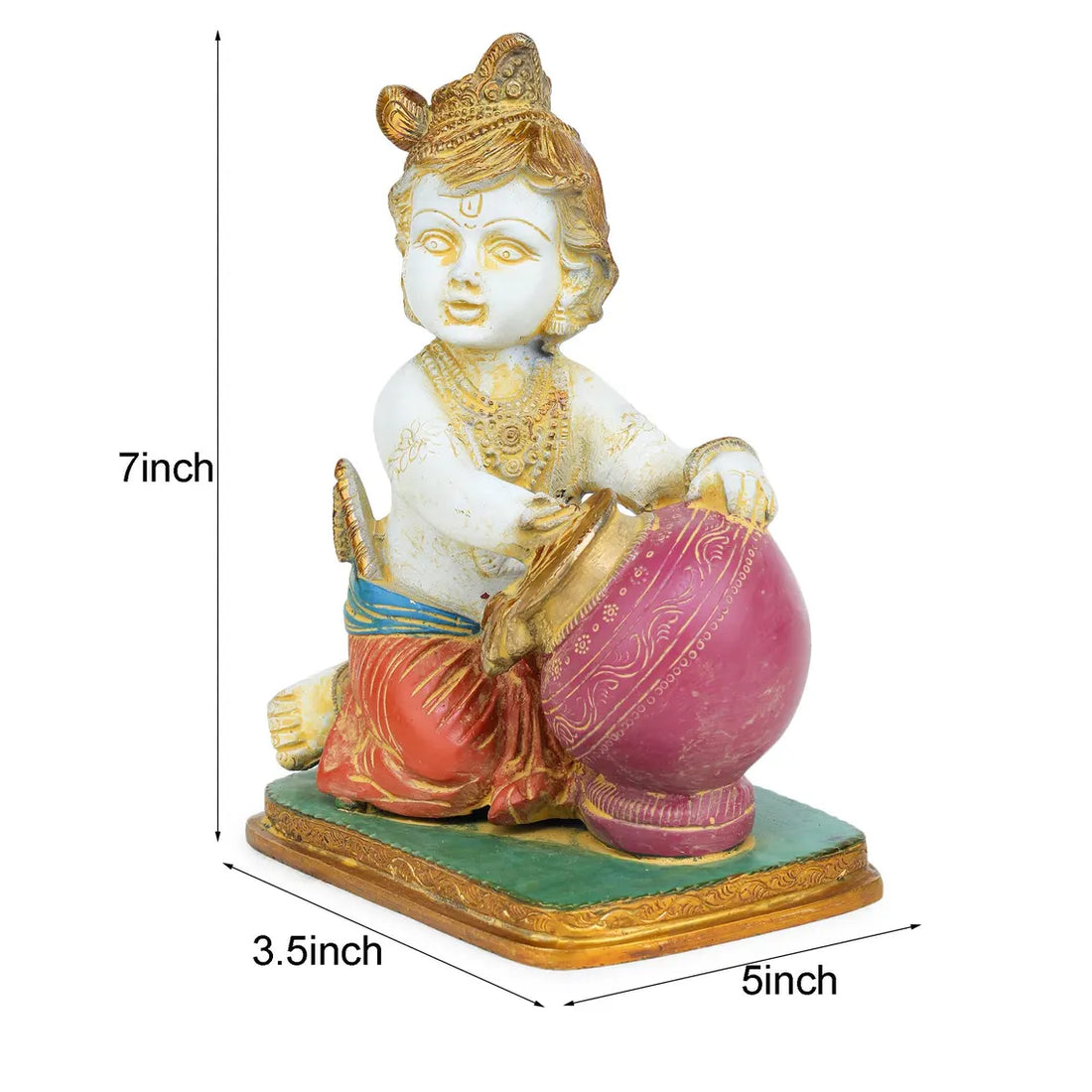 Brass Laddo Gopal 7 Inch 1