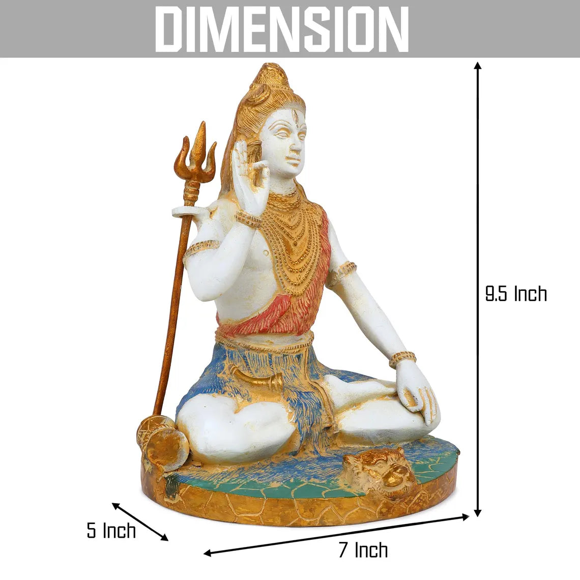Brass Shiva 9 Inch 2