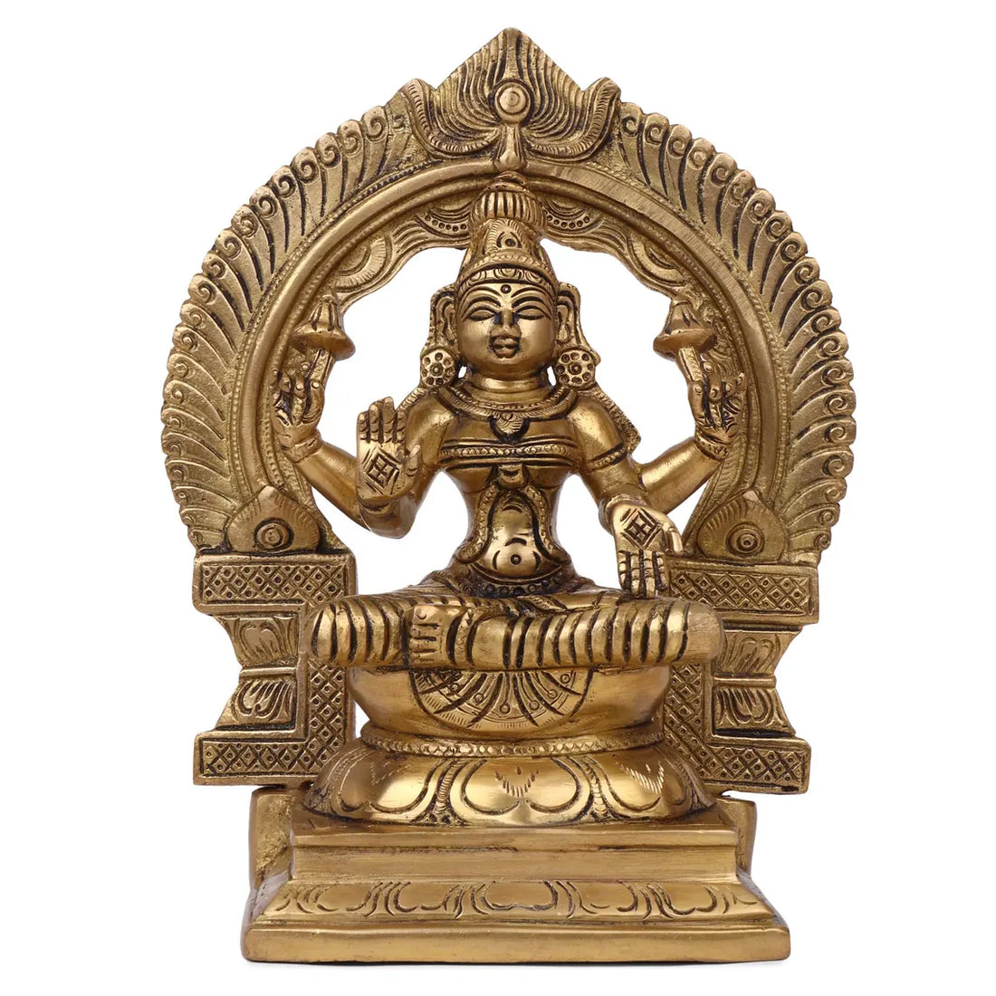 Brass Lakshmi Ganesha Statue Set 9 Inch 1