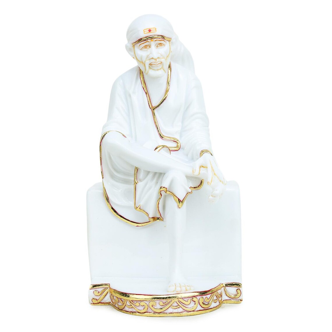 Pure Makrana Cultured Marble Sai Baba Statue 6