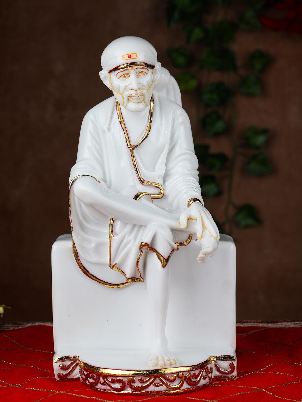 Pure Makrana Cultured Marble Sai Baba Statue 7