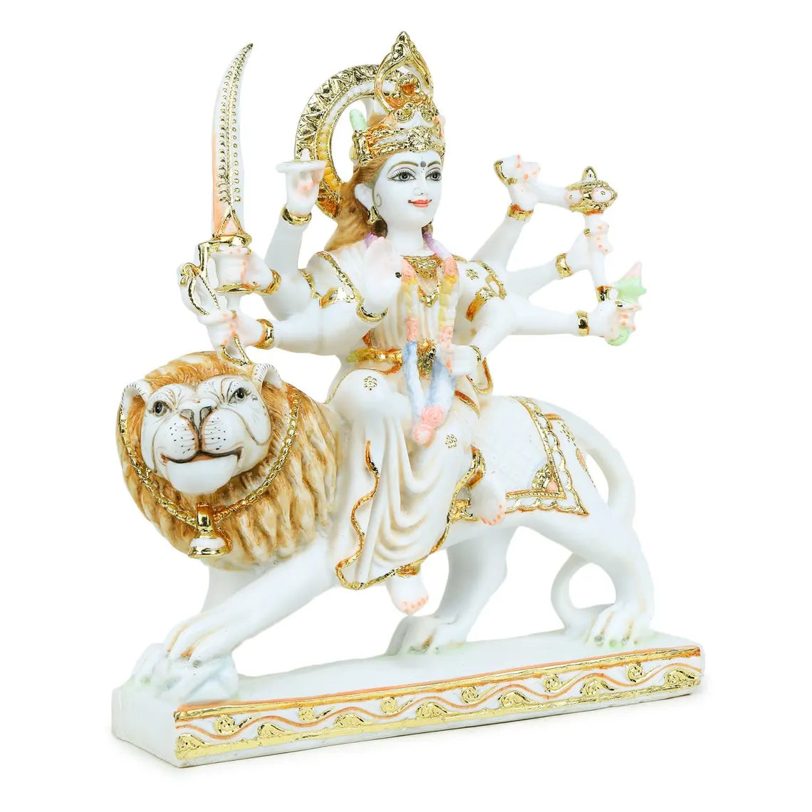 Pure Makrana Cultured Marble Durga 15 Inch 7