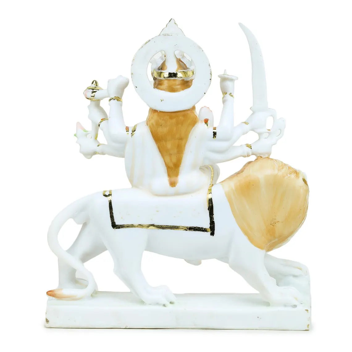 Pure Makrana Cultured Marble Durga 15 Inch 9