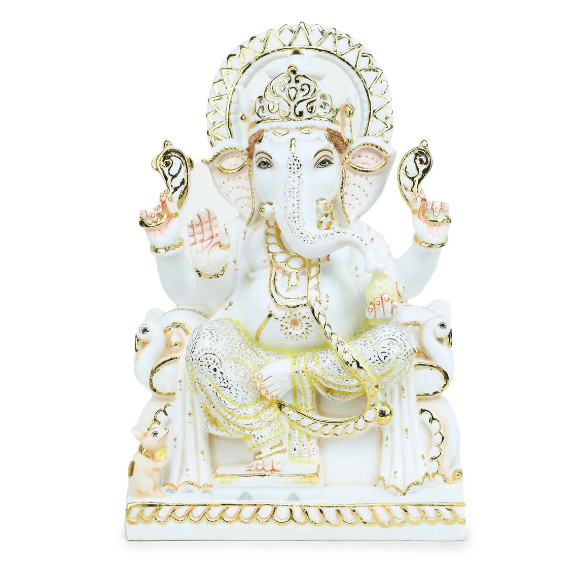 Pure Makrana Cultured Marble Ganesha 15 Inch 6