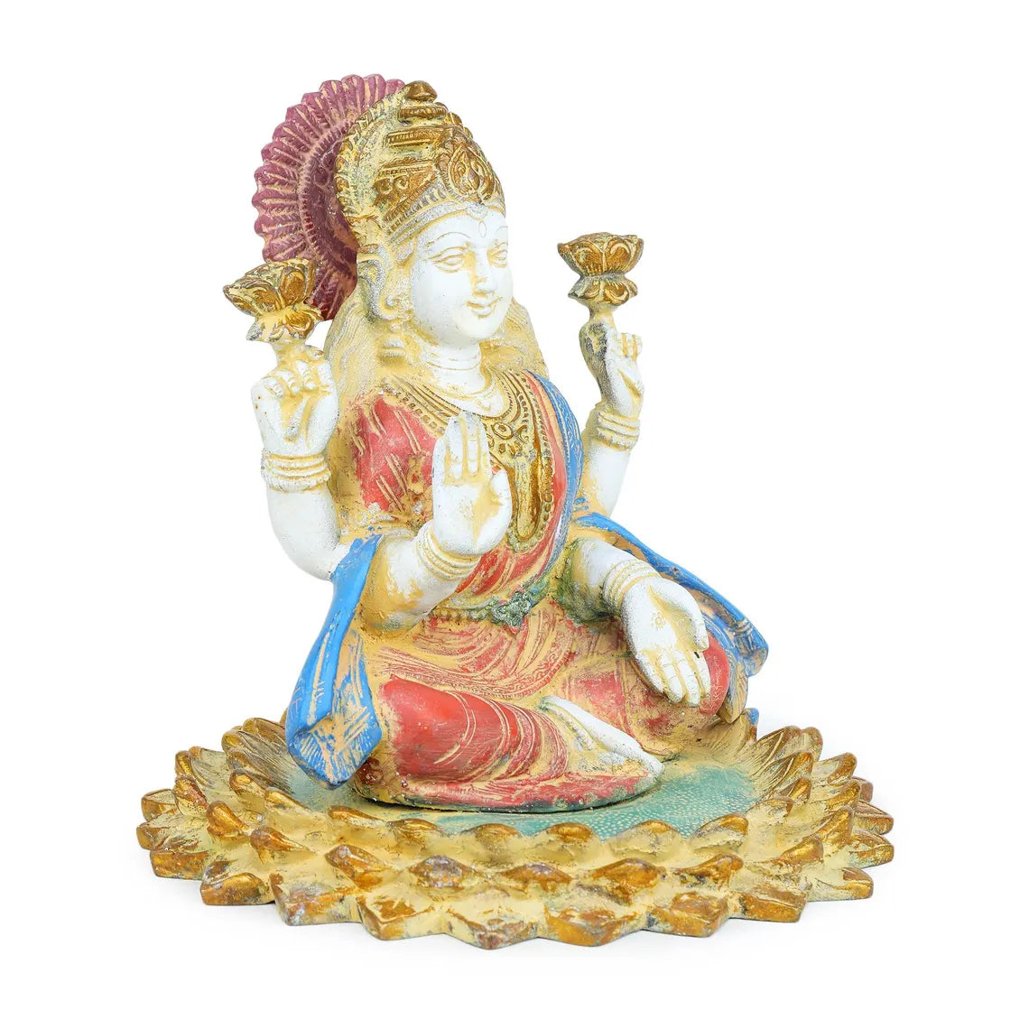 Brass Lakshmi 8 Inch 4