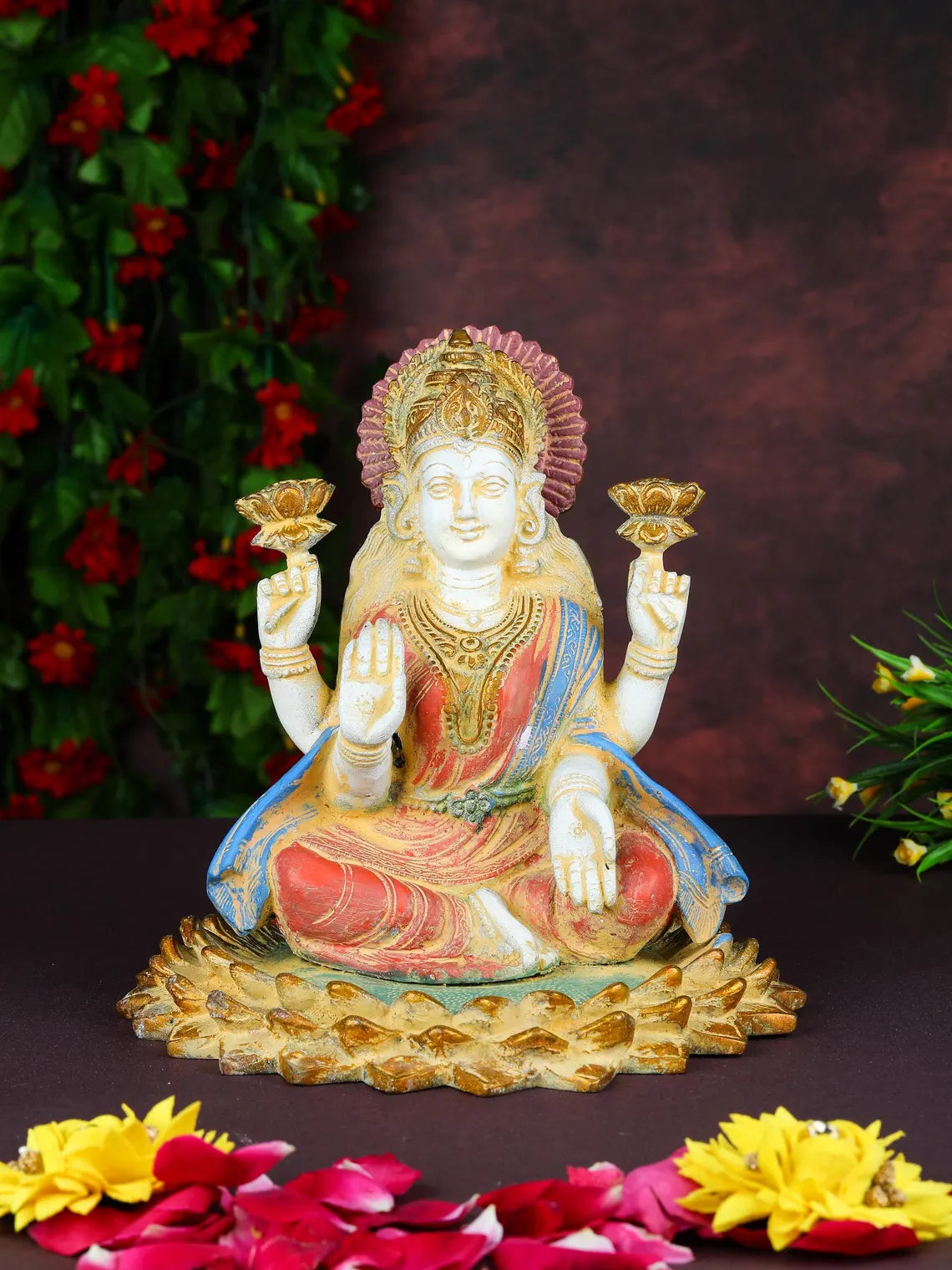 Brass Lakshmi 8 Inch 1