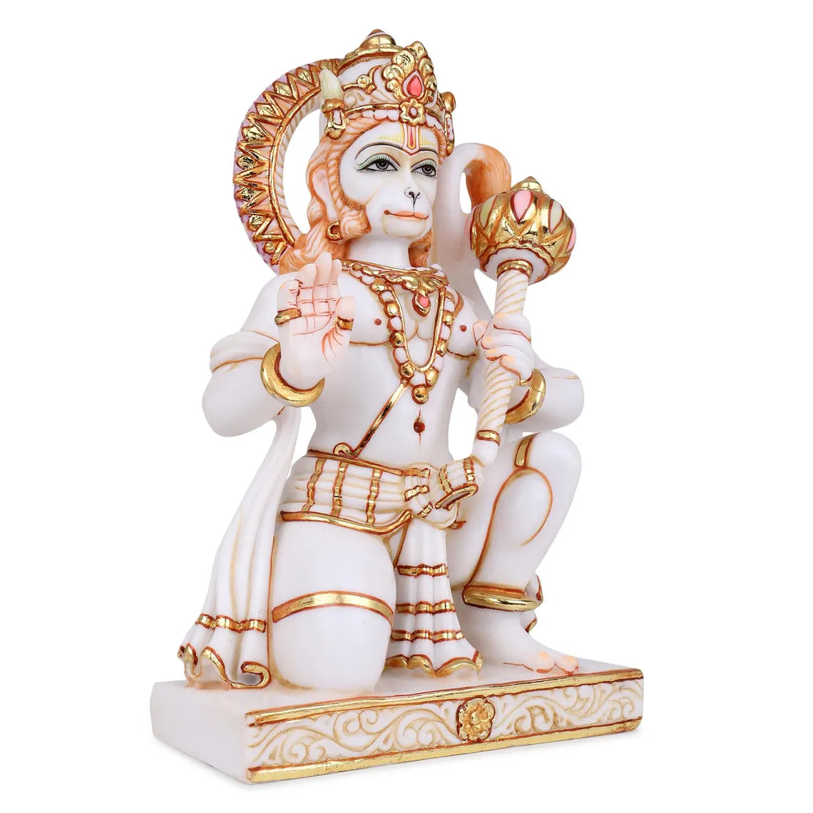 Pure Makrana Cultured Marble Hanuman 15 Inch 5