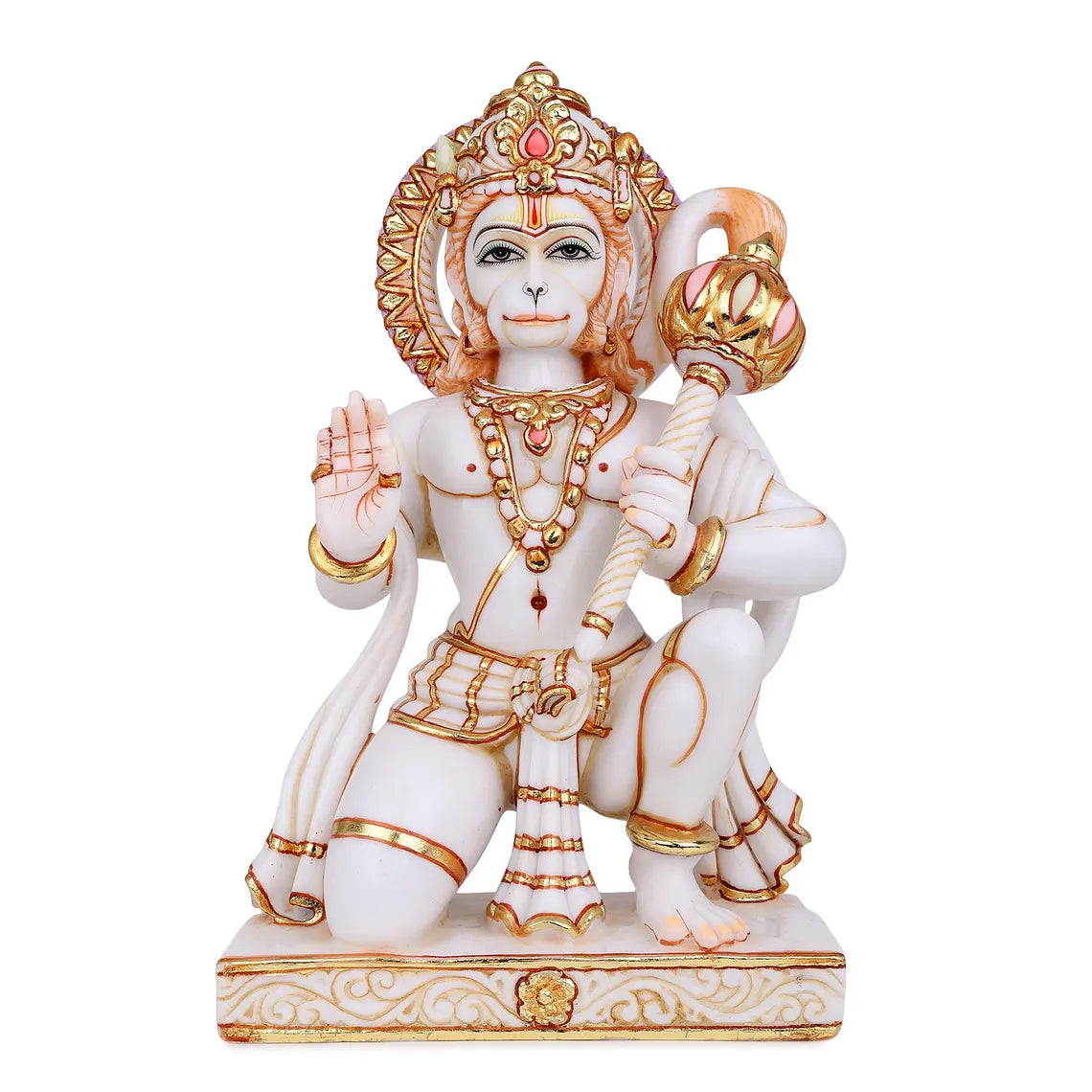 Pure Makrana Cultured Marble Hanuman 15 Inch 1