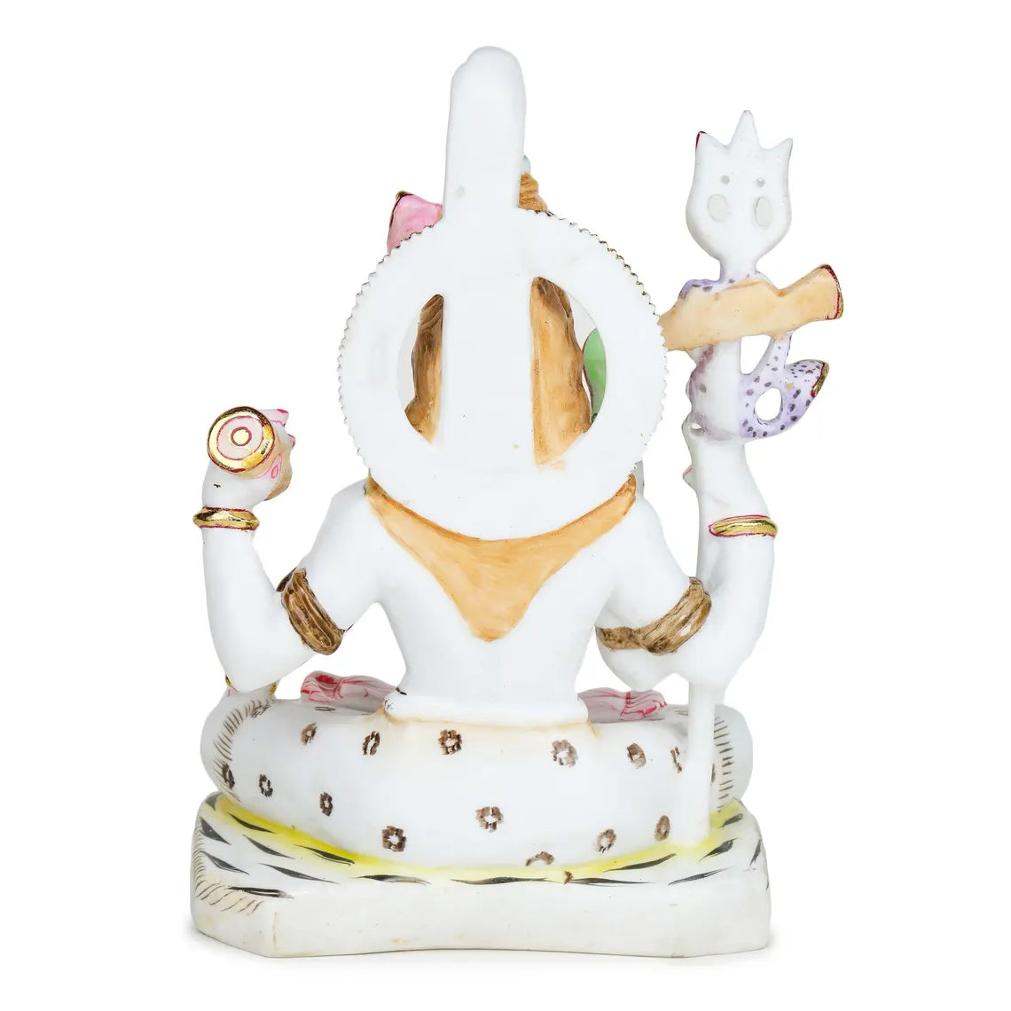 Pure Makrana Cultured Marble Shiva Statue 12 Inch 4