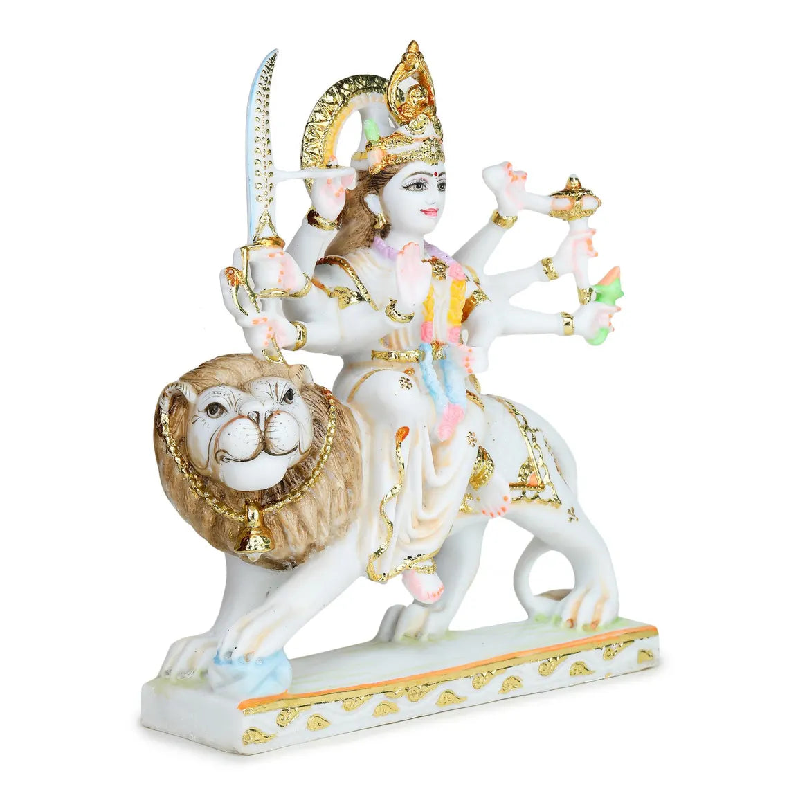 Pure Makrana Cultured Marble Durga 15 Inch 5