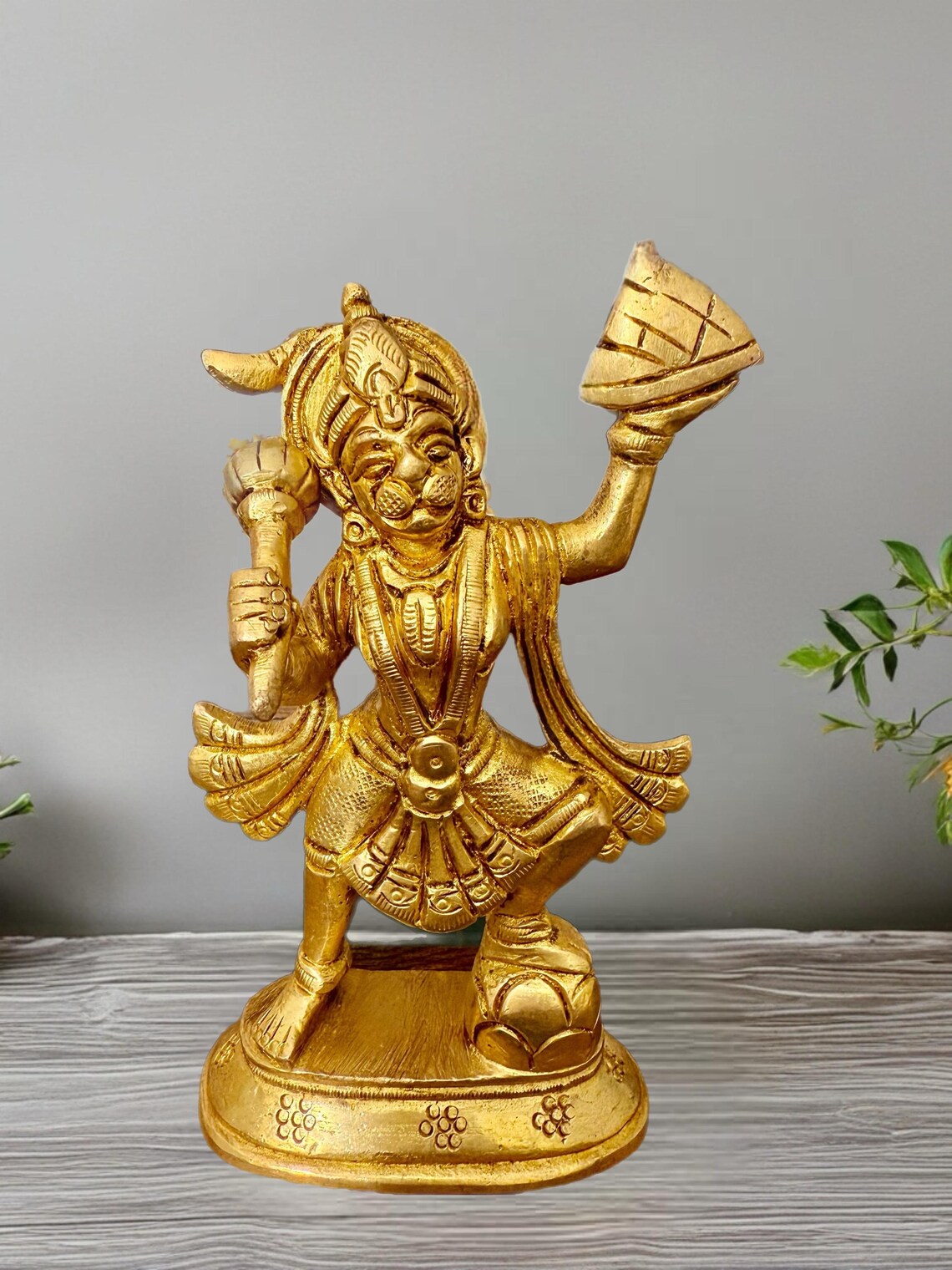 Brass Hindu God Goddess Statues Set Shiv Parivar Nataraj Radha Krishna Hanuman 5-7 Inch 10