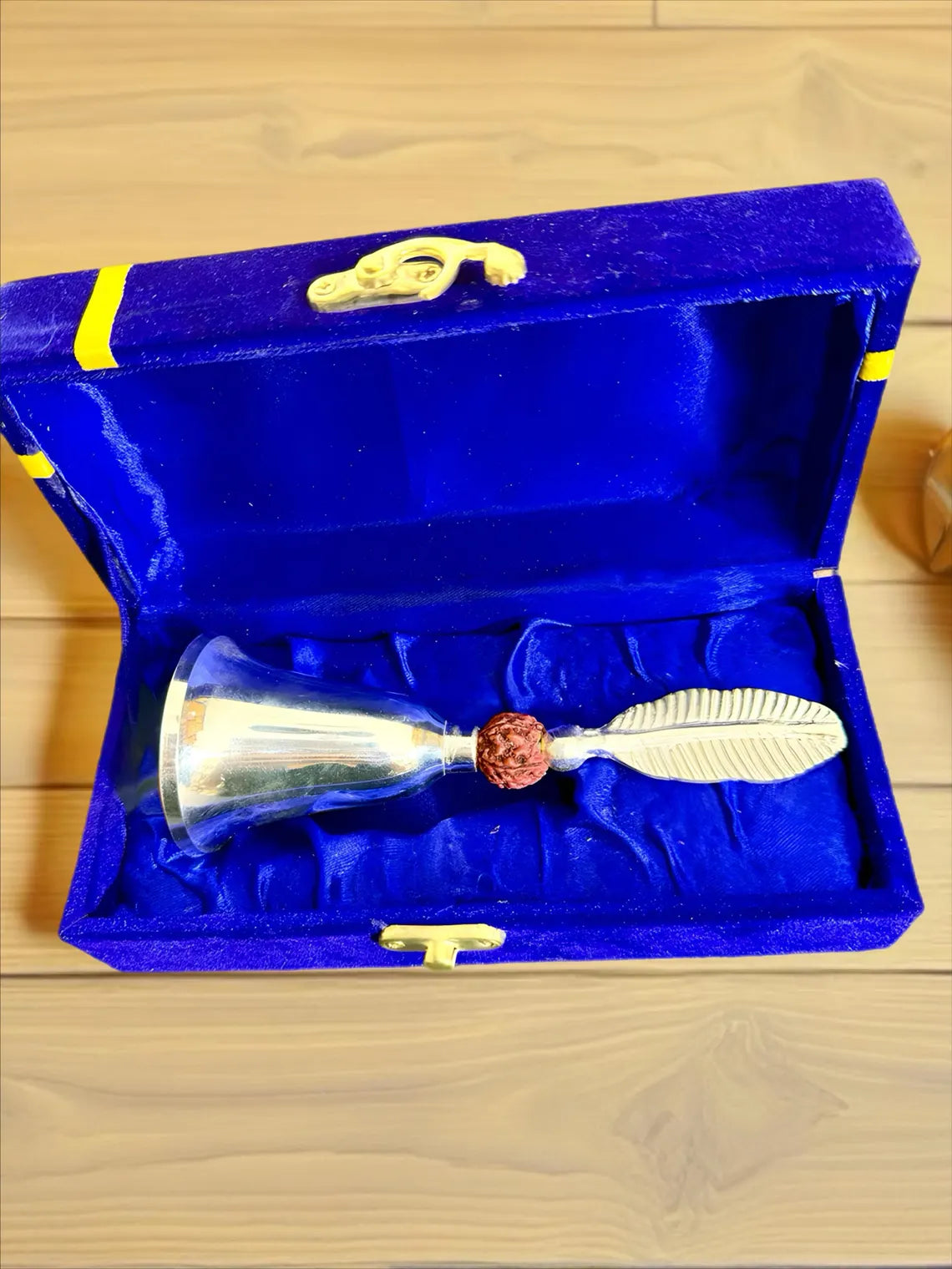 Brass Bell 7 Inch Rudraksha Pooja Ghanti 1