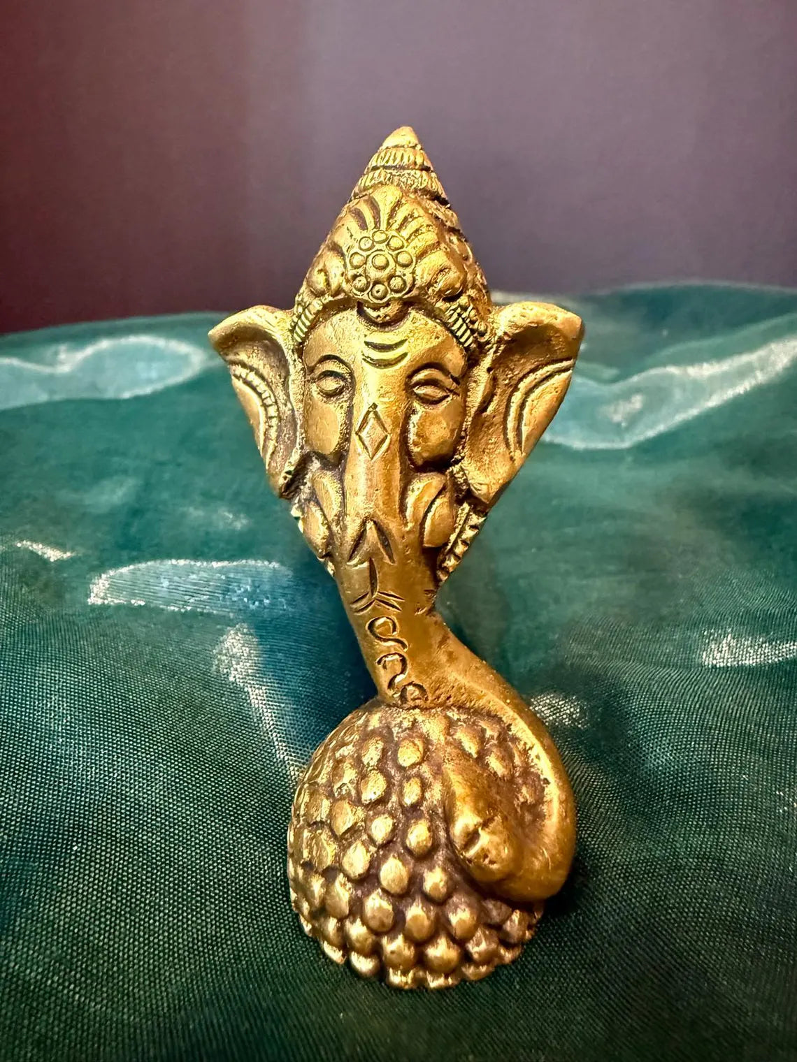 Brass Hindu God Goddess Statues Set Mataji Ganesha Sai Baba Krishna Durga 5-7 Inch 2