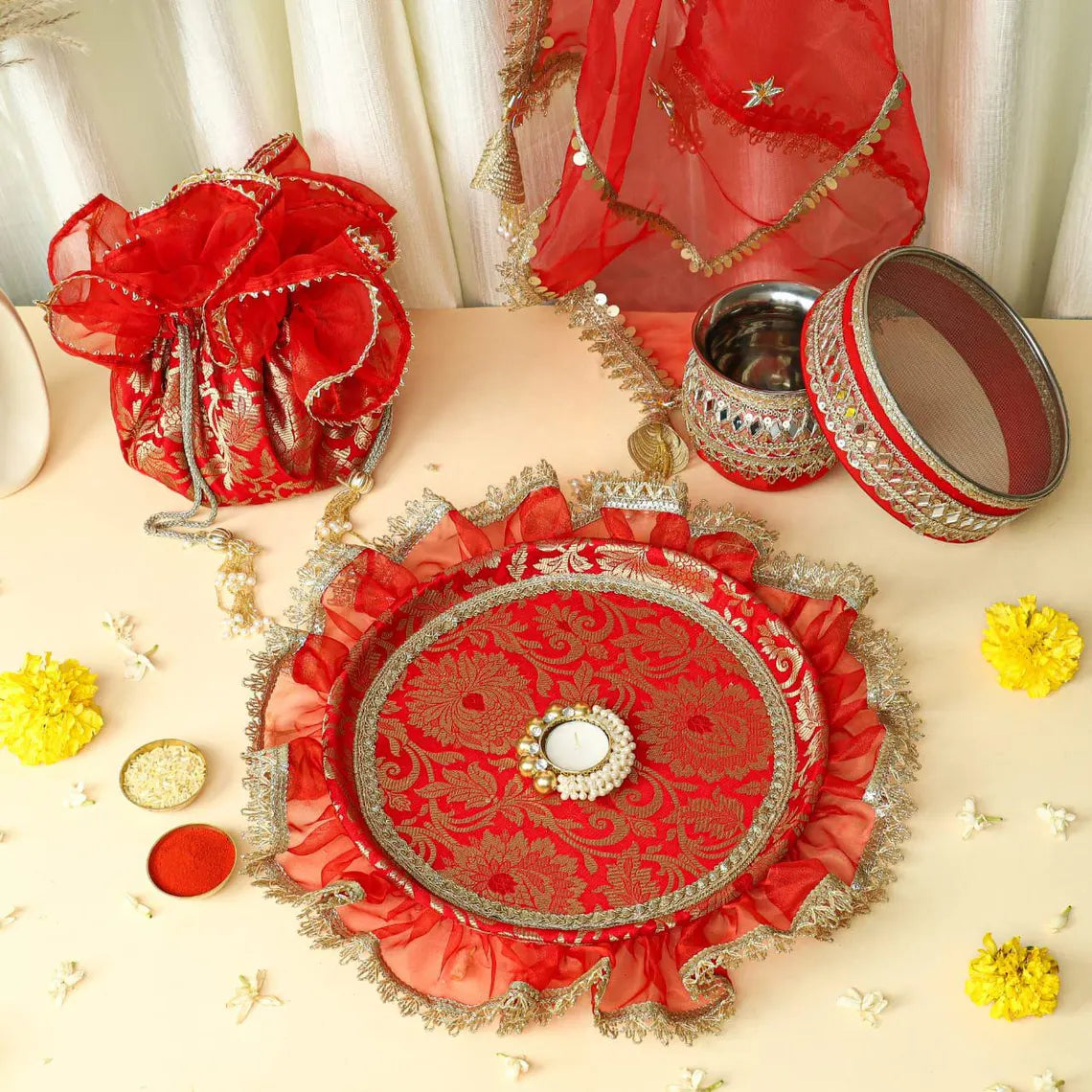 Karwa Thali Set - Gotta