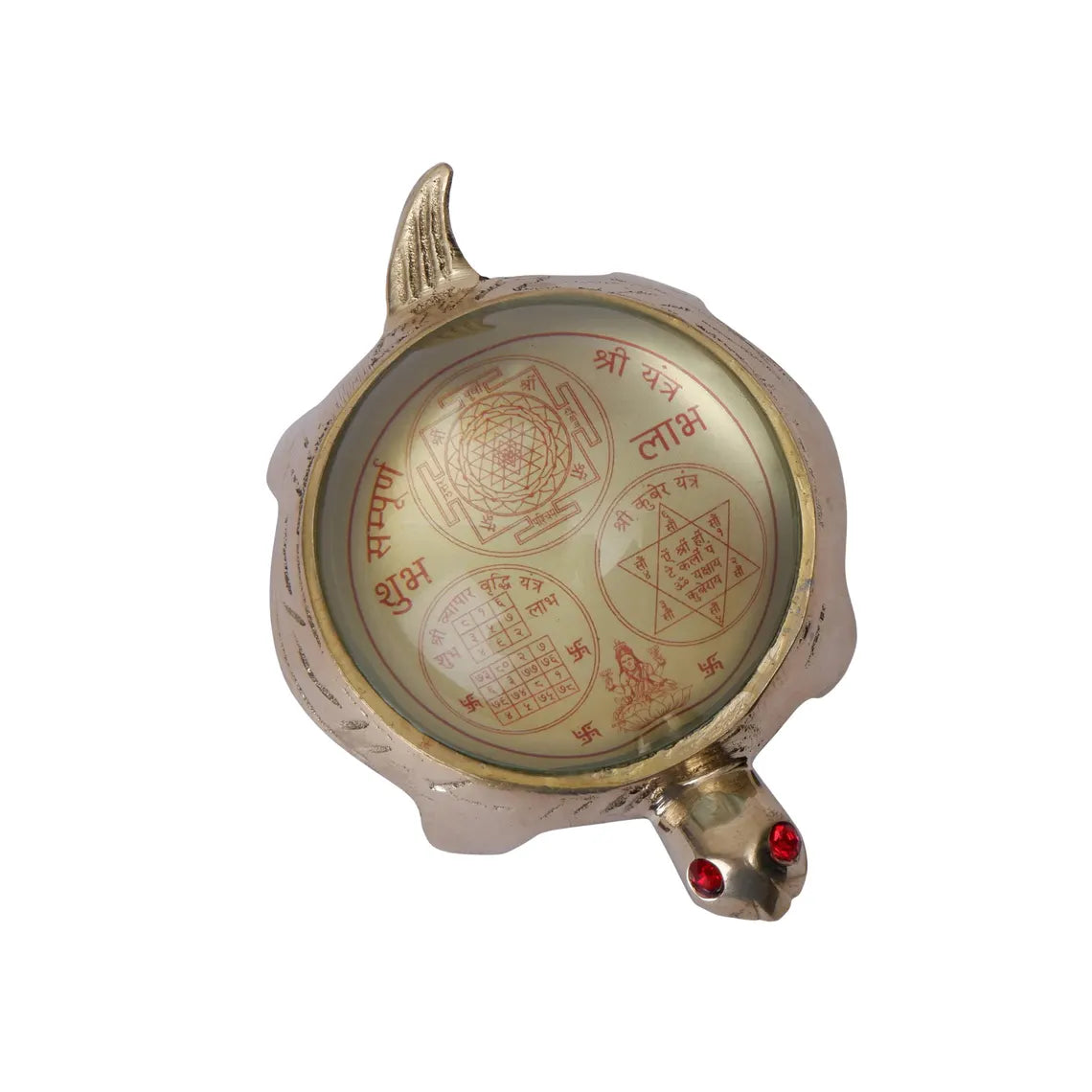 Brass Yantra Turtle 4 Inch Shri Yantra Kuber 2