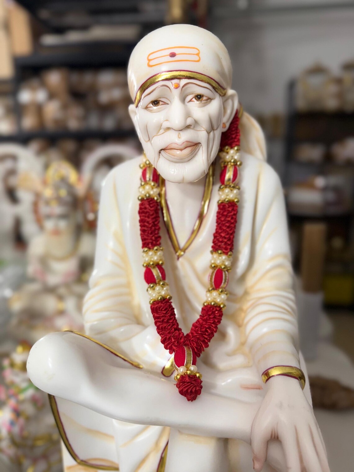 Pearl Bead Mini God Mala 8 Inch 7