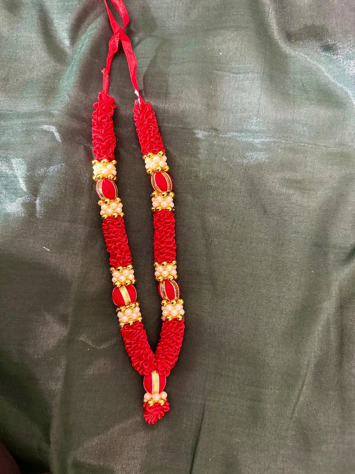Pearl Bead Mini Idol Mala 8 Inch 1