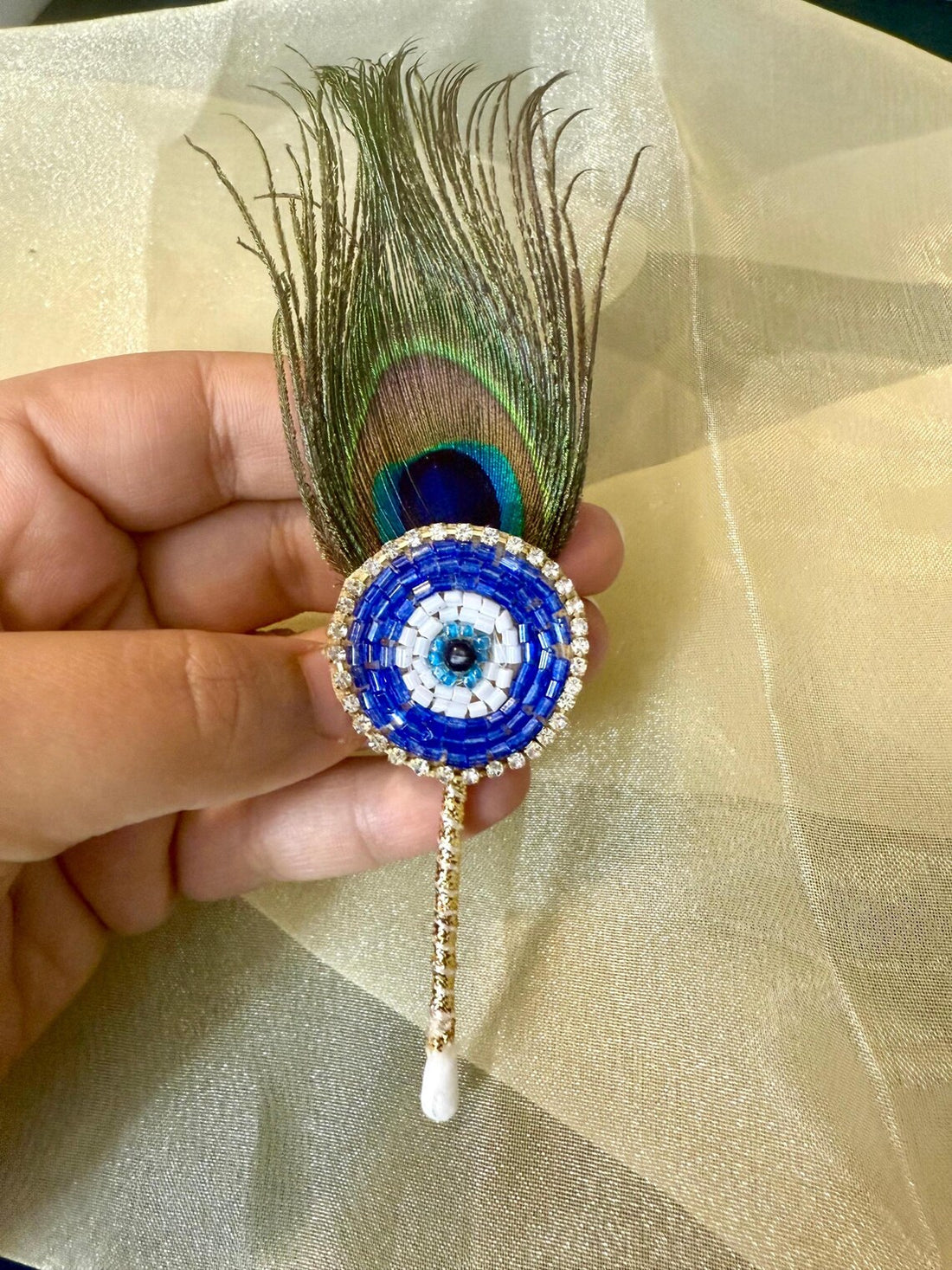 Stone Evil Eye Kumkum Stick 5.5 Inch 1