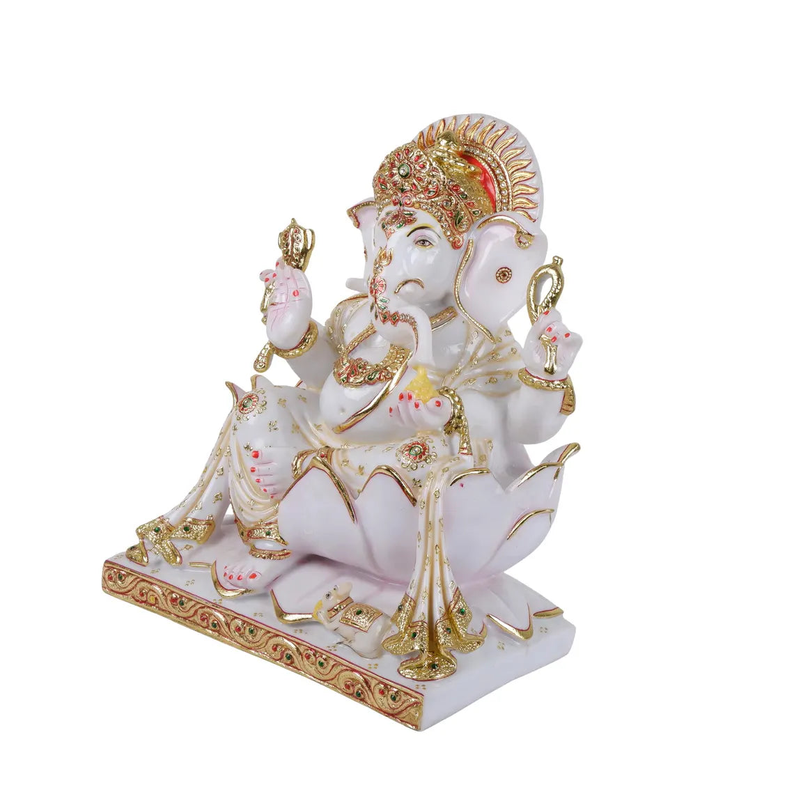 Pure Makrana Cultured Marble Ganesha 17 Inch 4