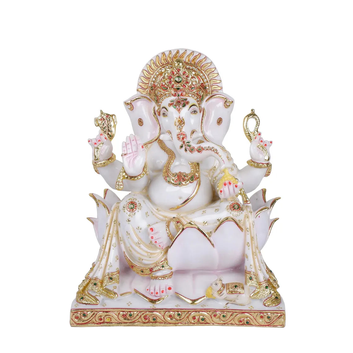 Pure Makrana Cultured Marble Ganesha 17 Inch 1
