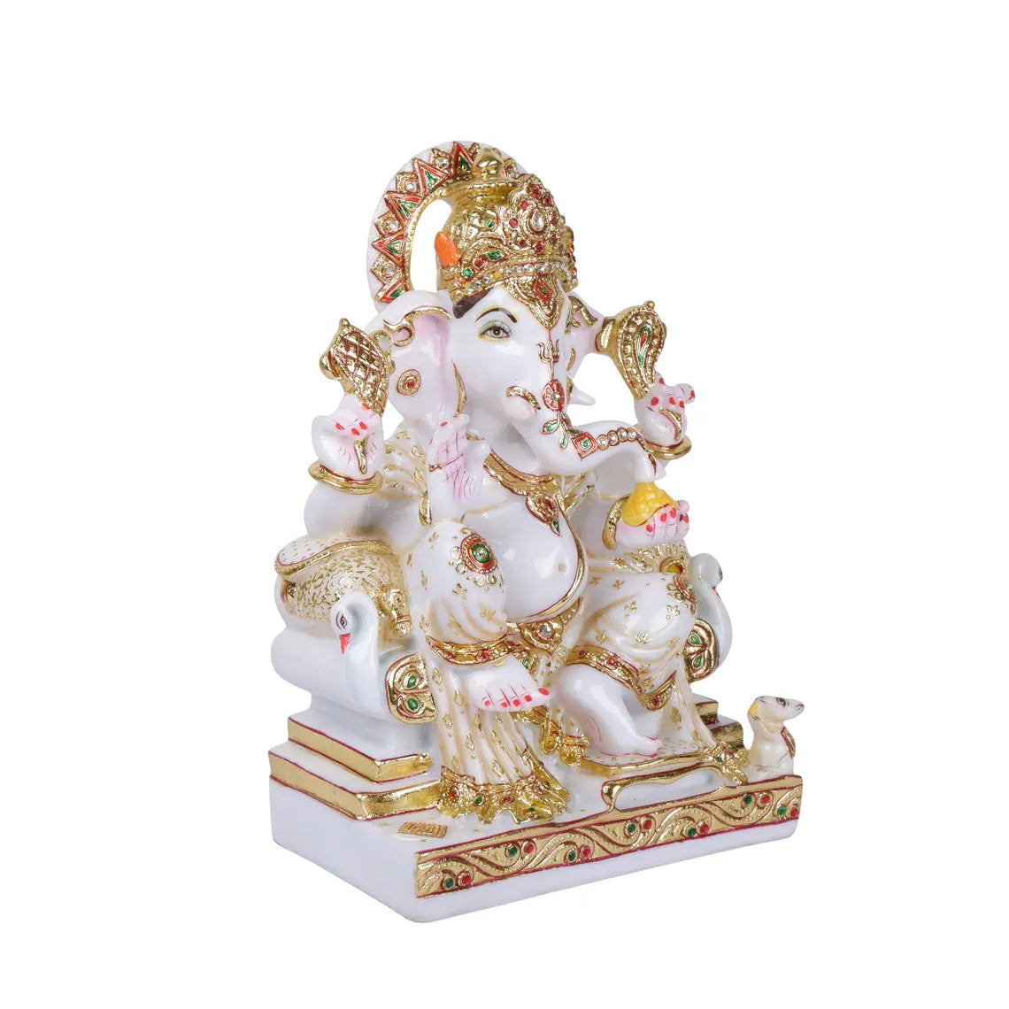 Pure Makrana Cultured Marble Ganesha 15 Inch 6