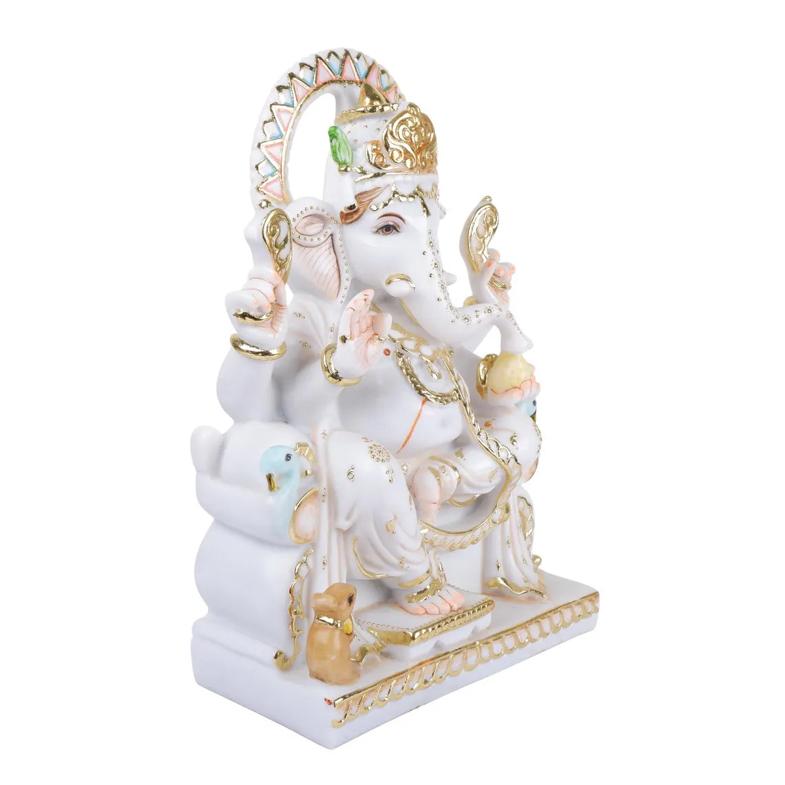 Pure Makrana Cultured Marble Ganesha 15 Inch 8