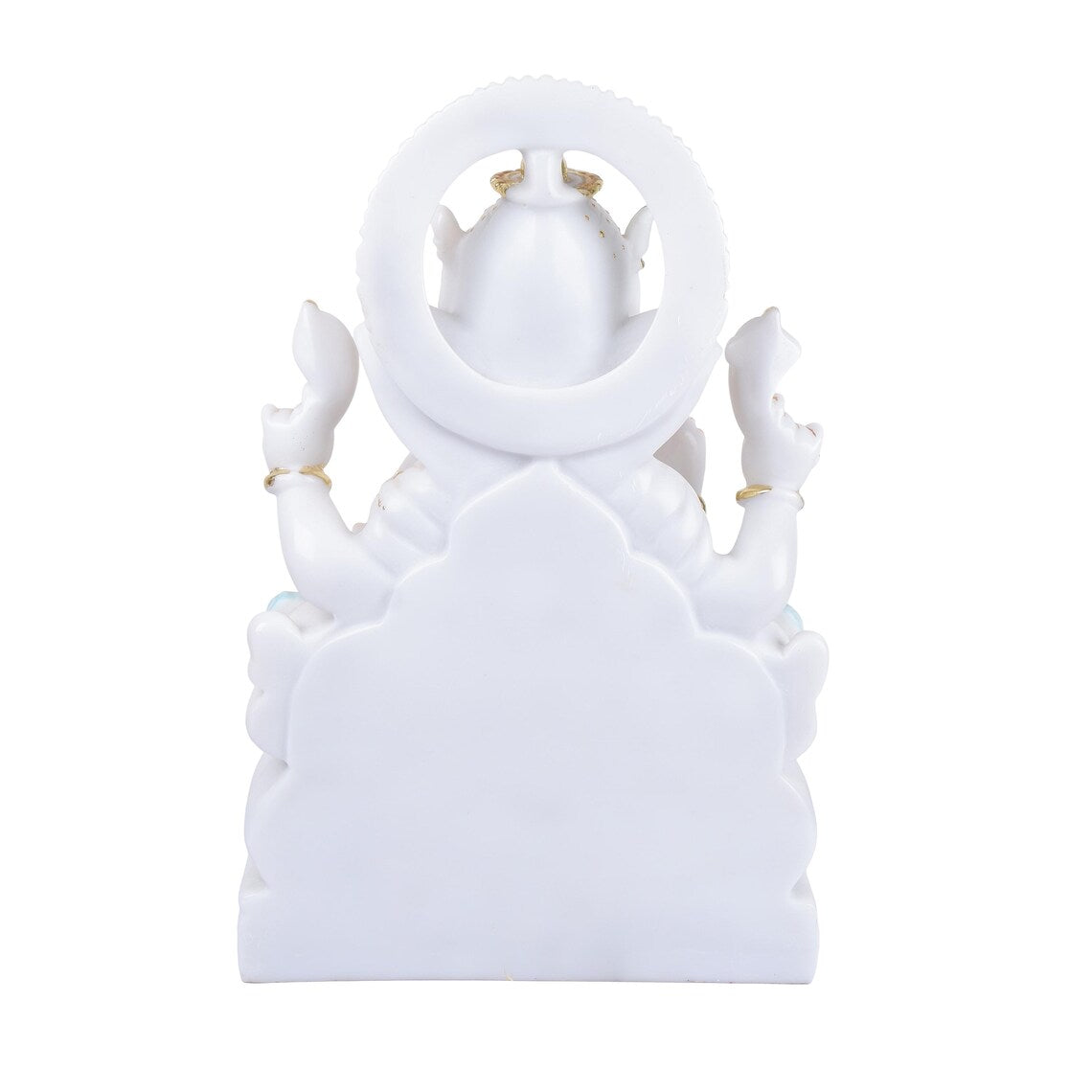 Pure Makrana Cultured Marble Ganesha 15 Inch Embossed 5
