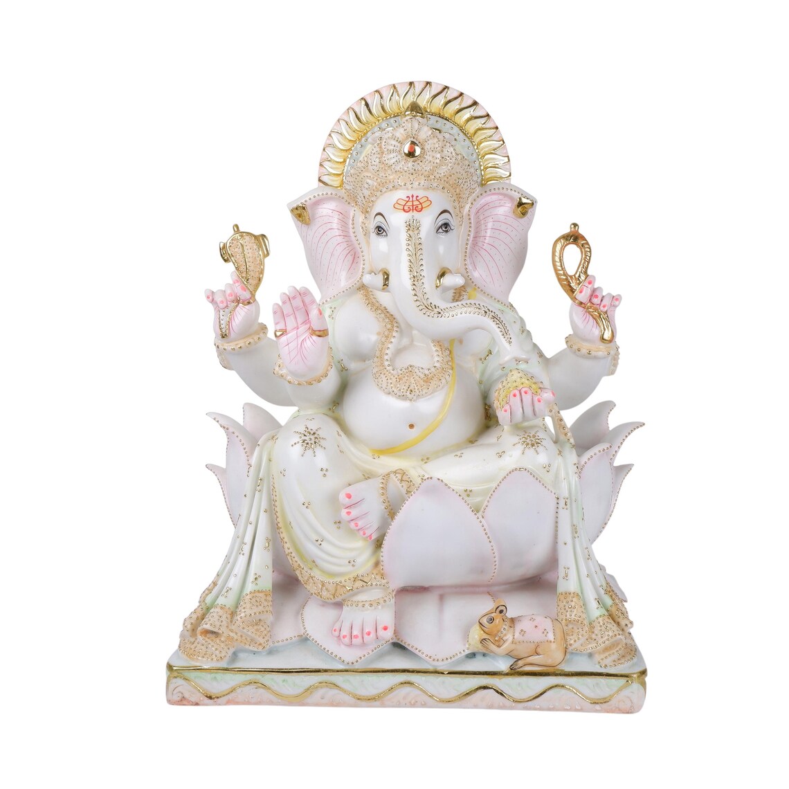 Pure Makrana Cultured Marble Ganesha 17 Inch 5