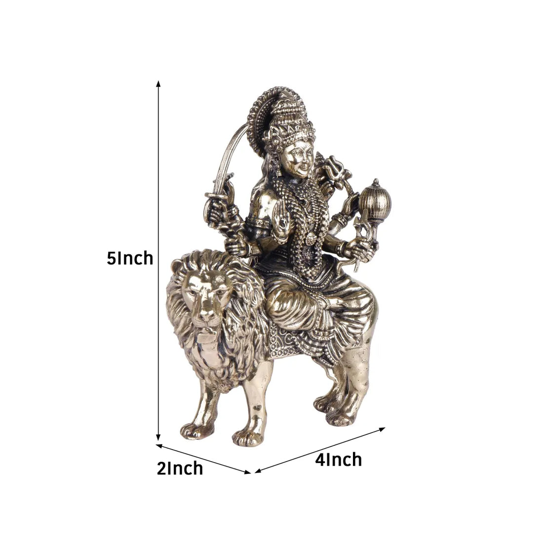 Brass Maa Durga Statue 5 Inch 1