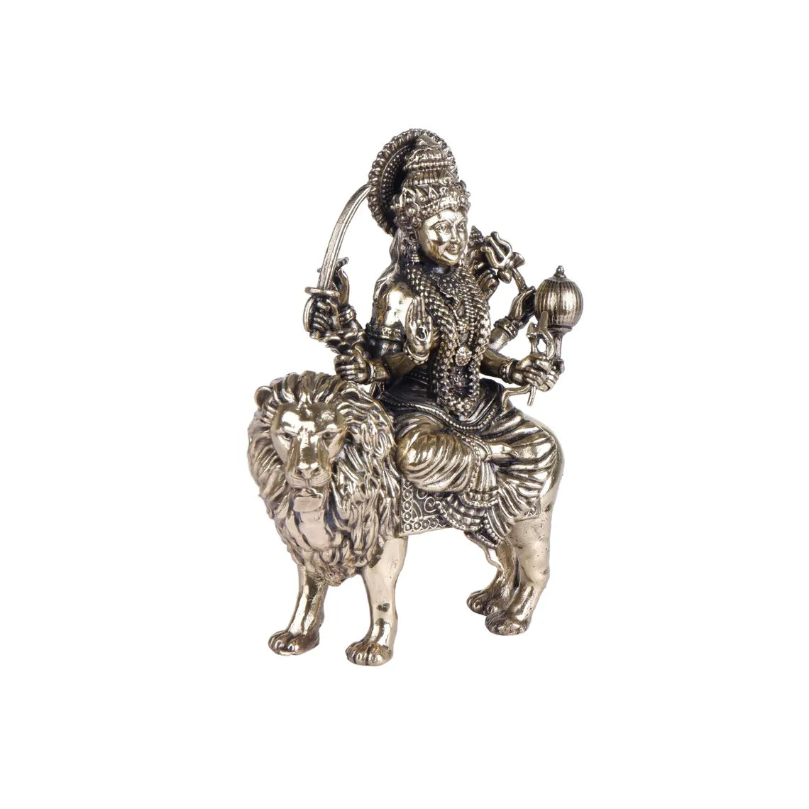 Brass Maa Durga Statue 5 Inch 3