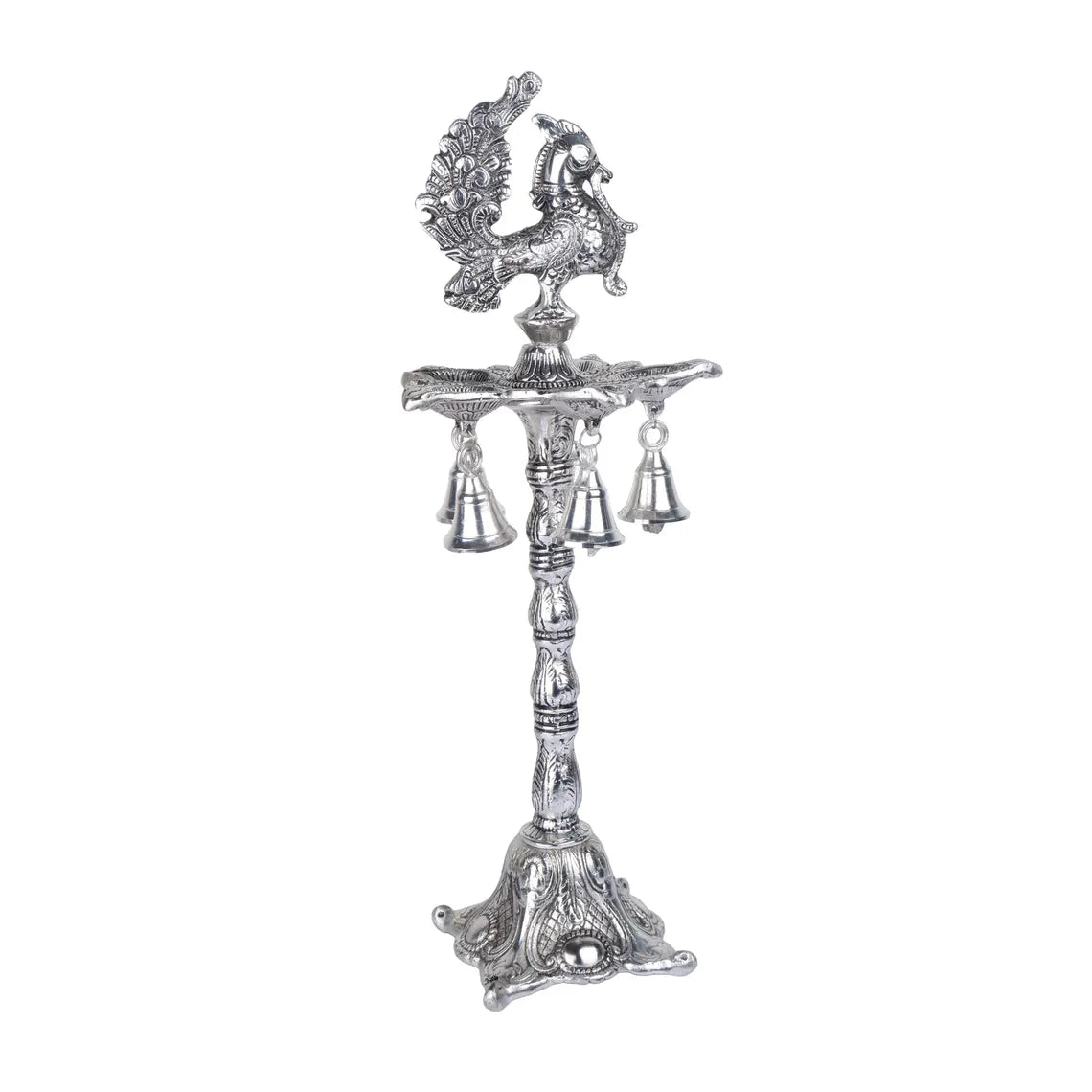 German Silver Oil Lamp 16 Inch 5