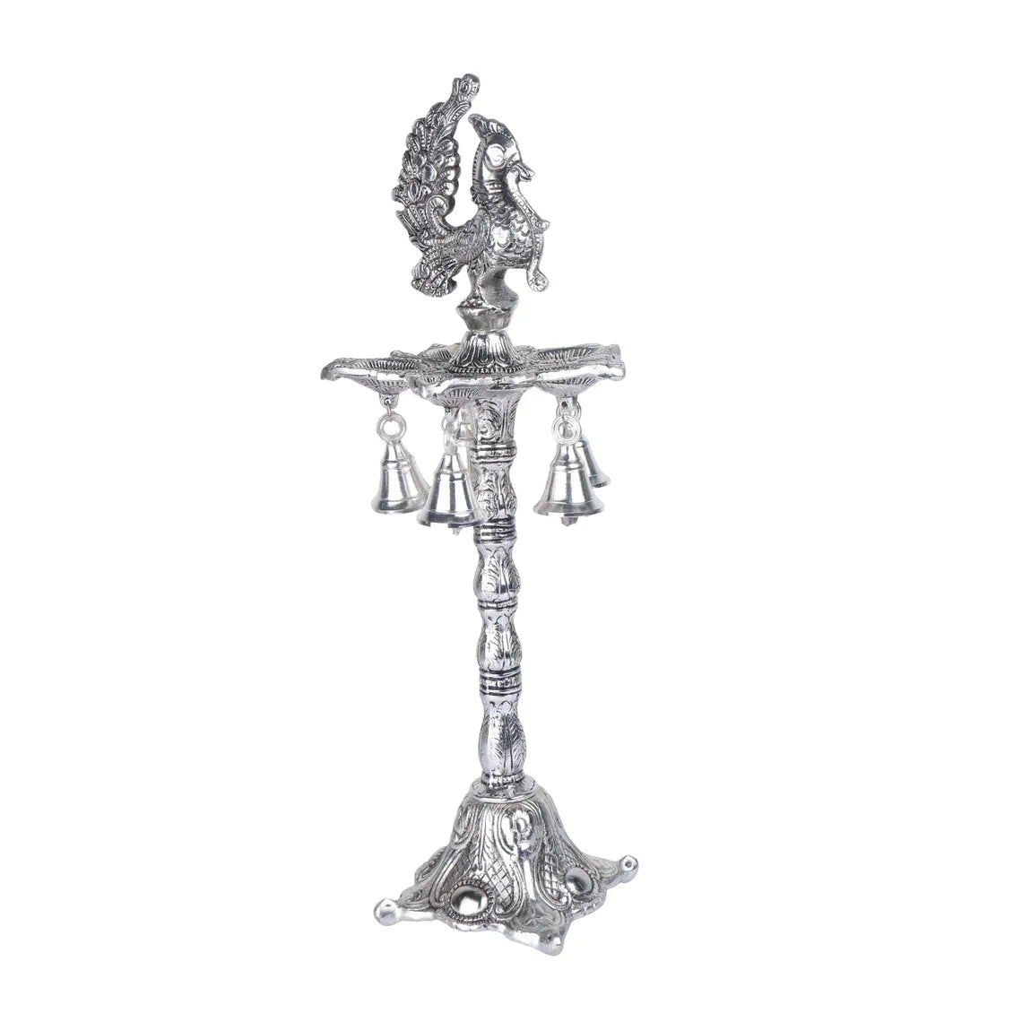 German Silver Oil Lamp 16 Inch 4