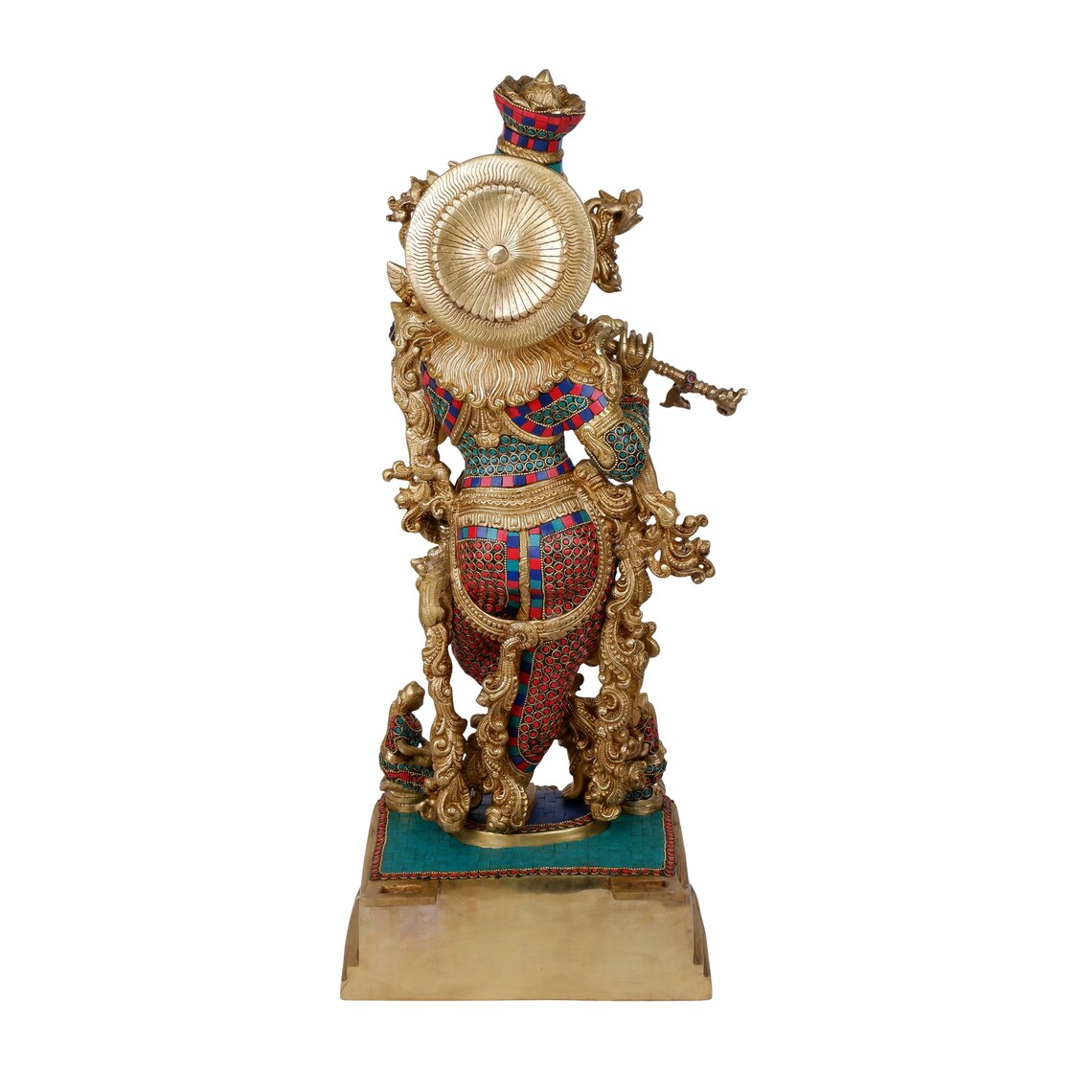 Brass Krishna 34 Inch 6
