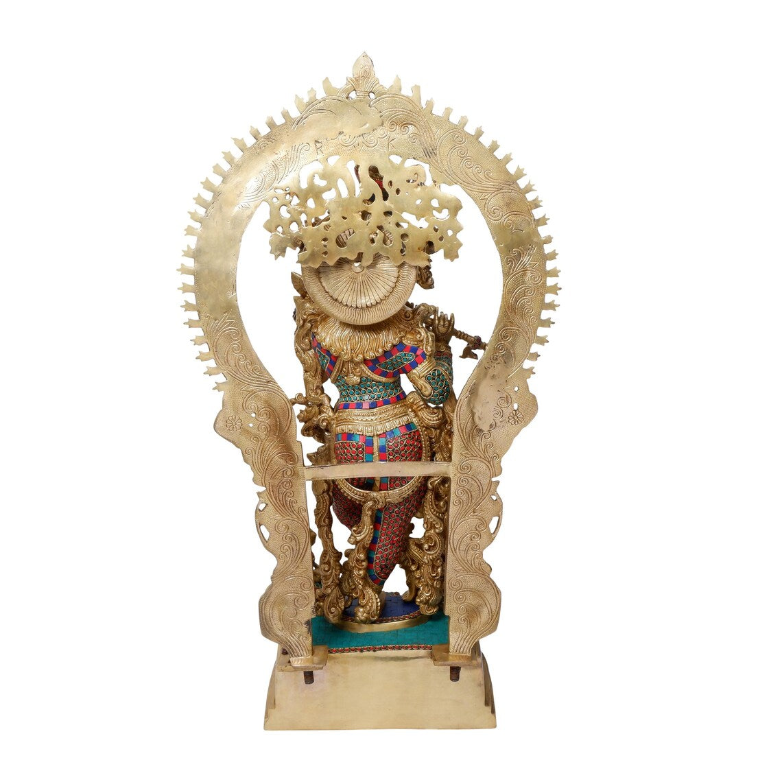 Brass Krishna 34 Inch 3