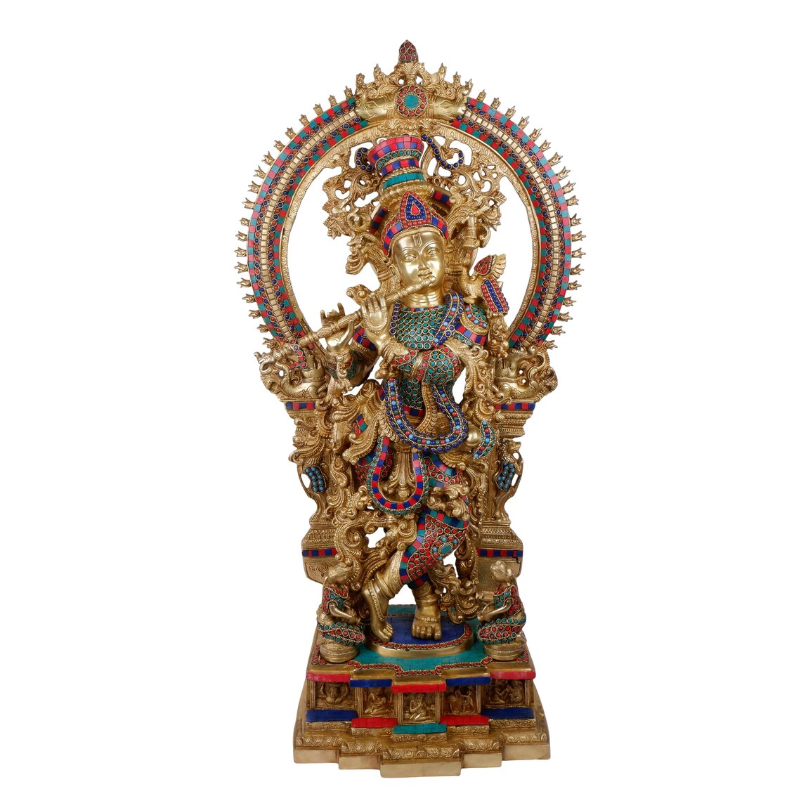 Brass Krishna 34 Inch 1