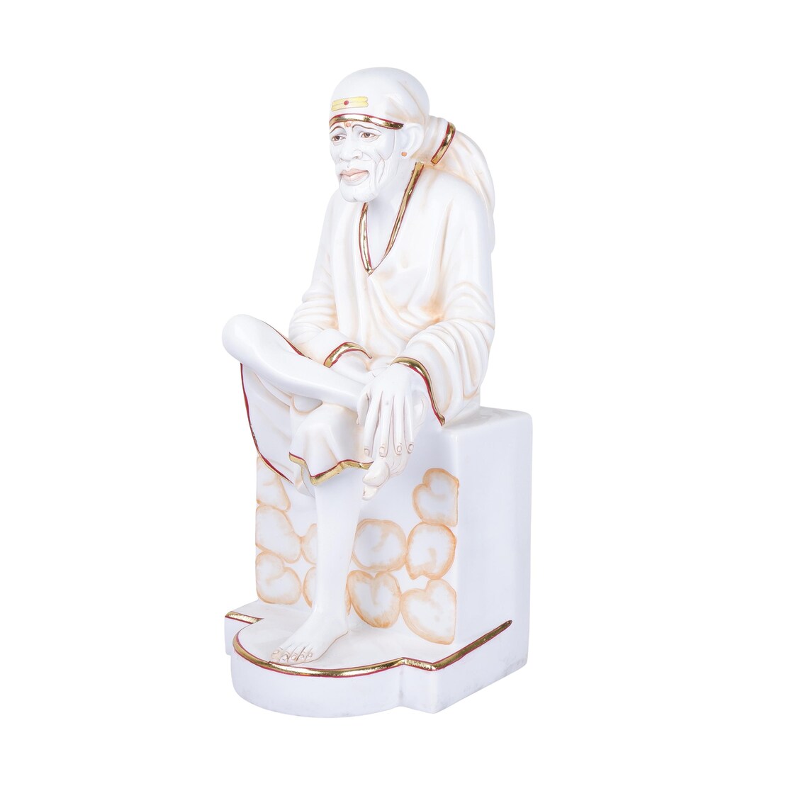 Pure Makrana Cultured Marble Sai Baba Statue 9
